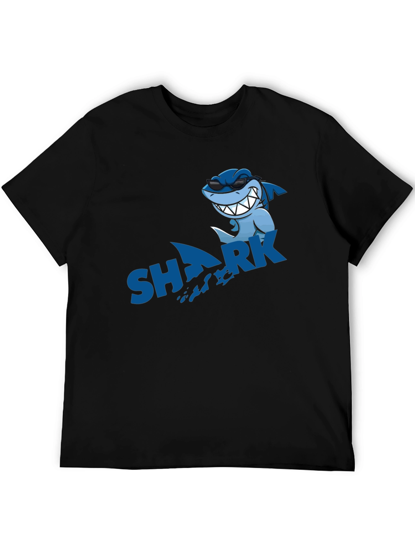 Cool Shark Graphic Black T-Shirt