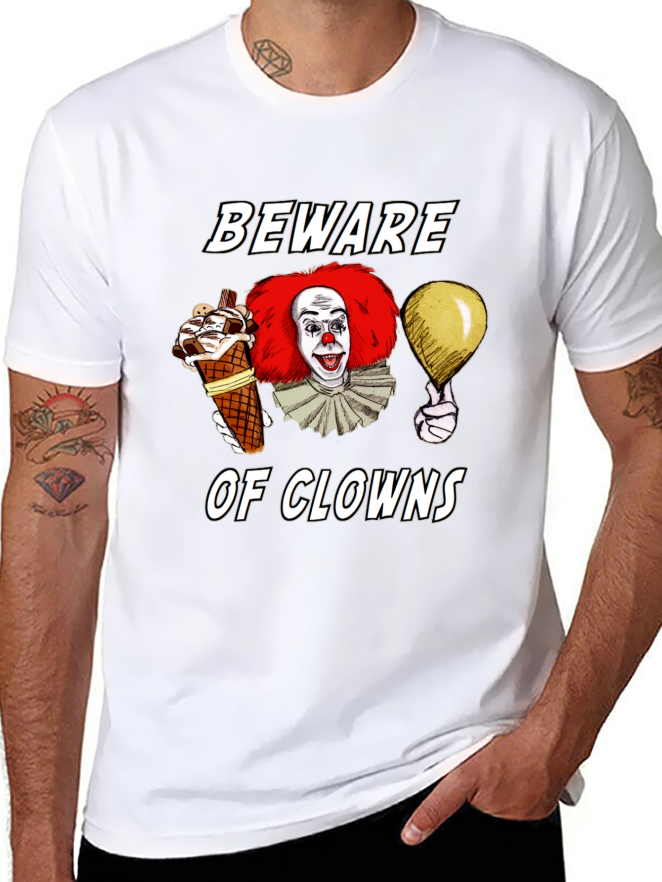 Beware of Clowns Graphic Tee