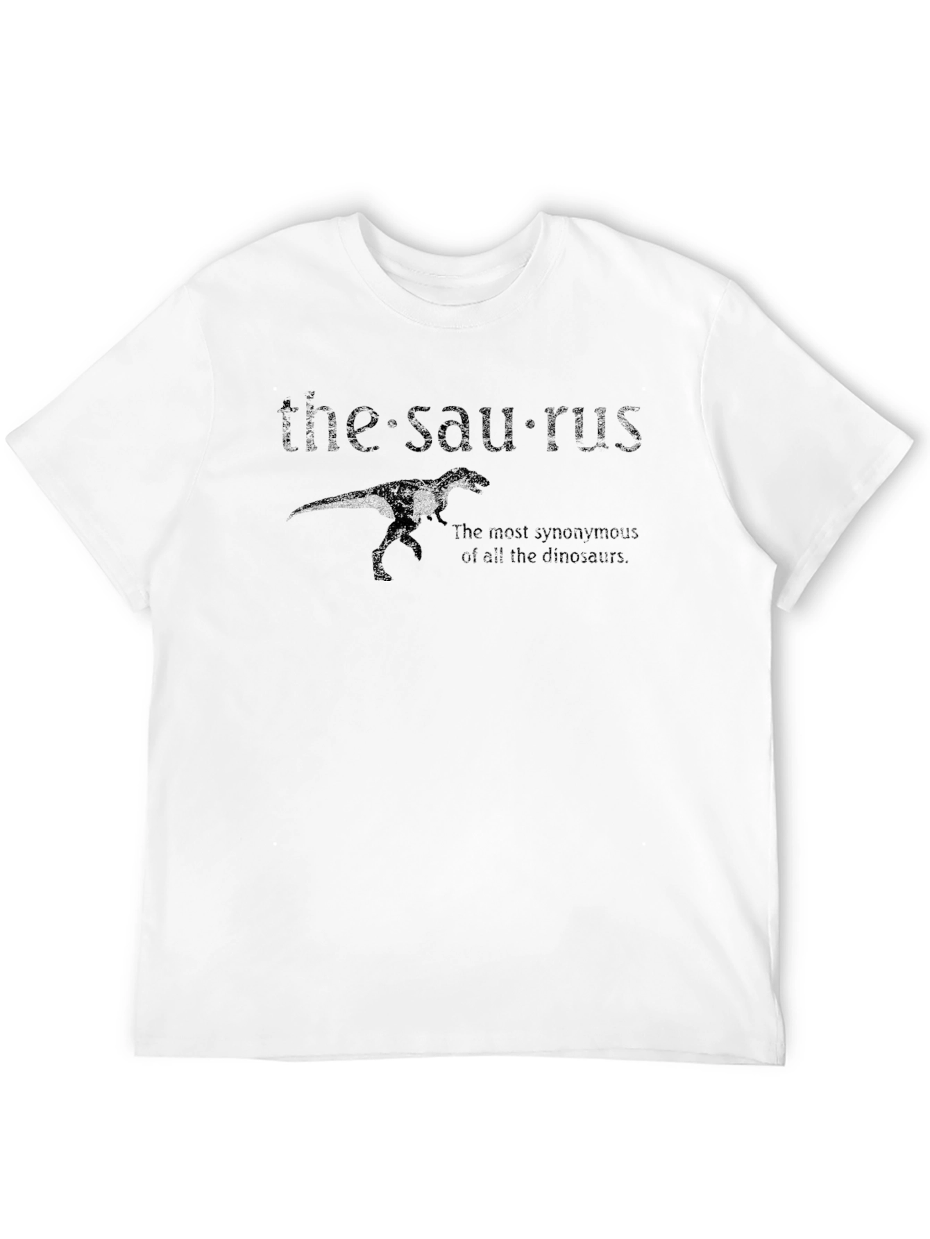 The Saurus Mens Black Graphic T-Shirt