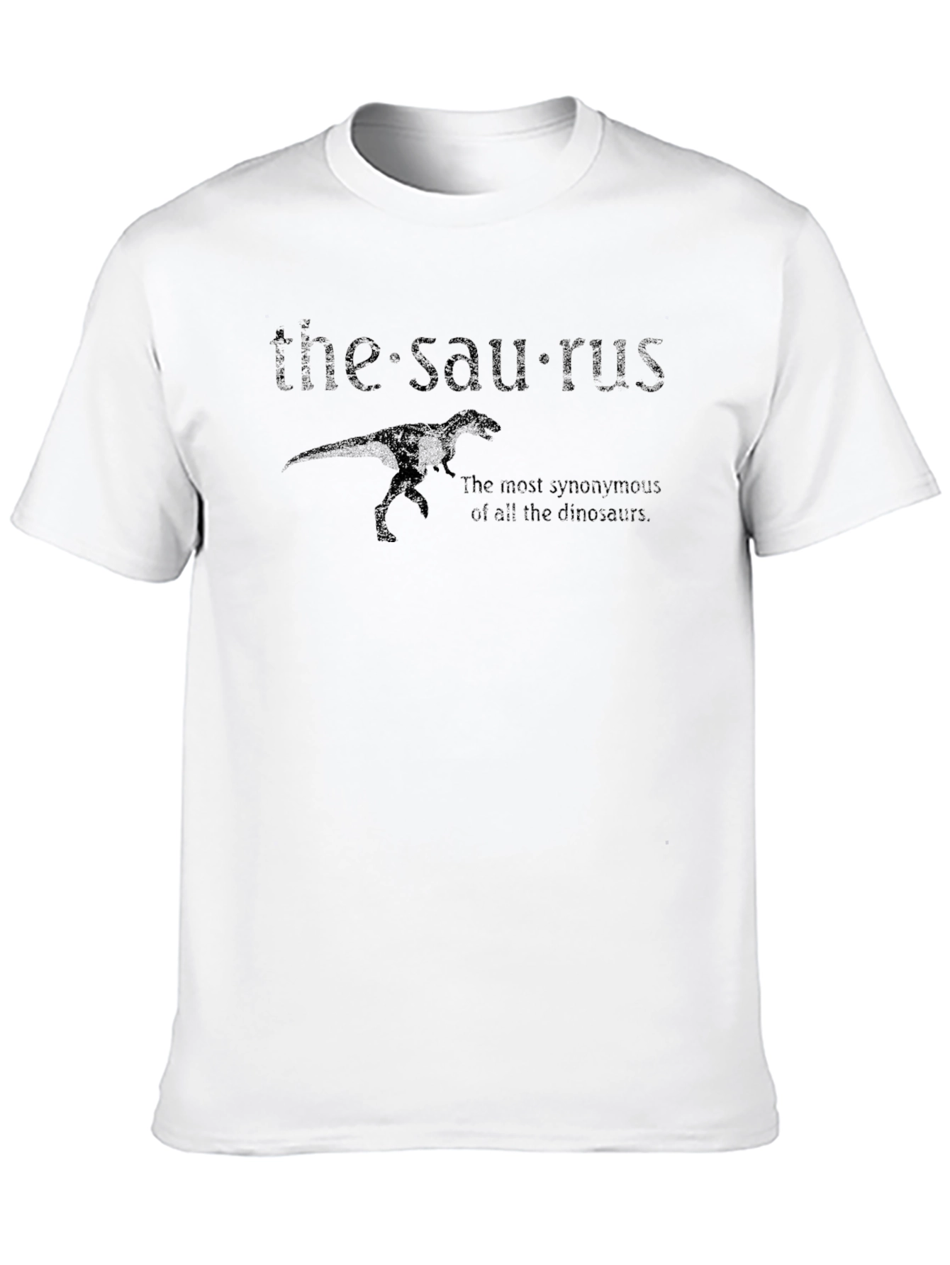 The Saurus Mens Black Graphic T-Shirt
