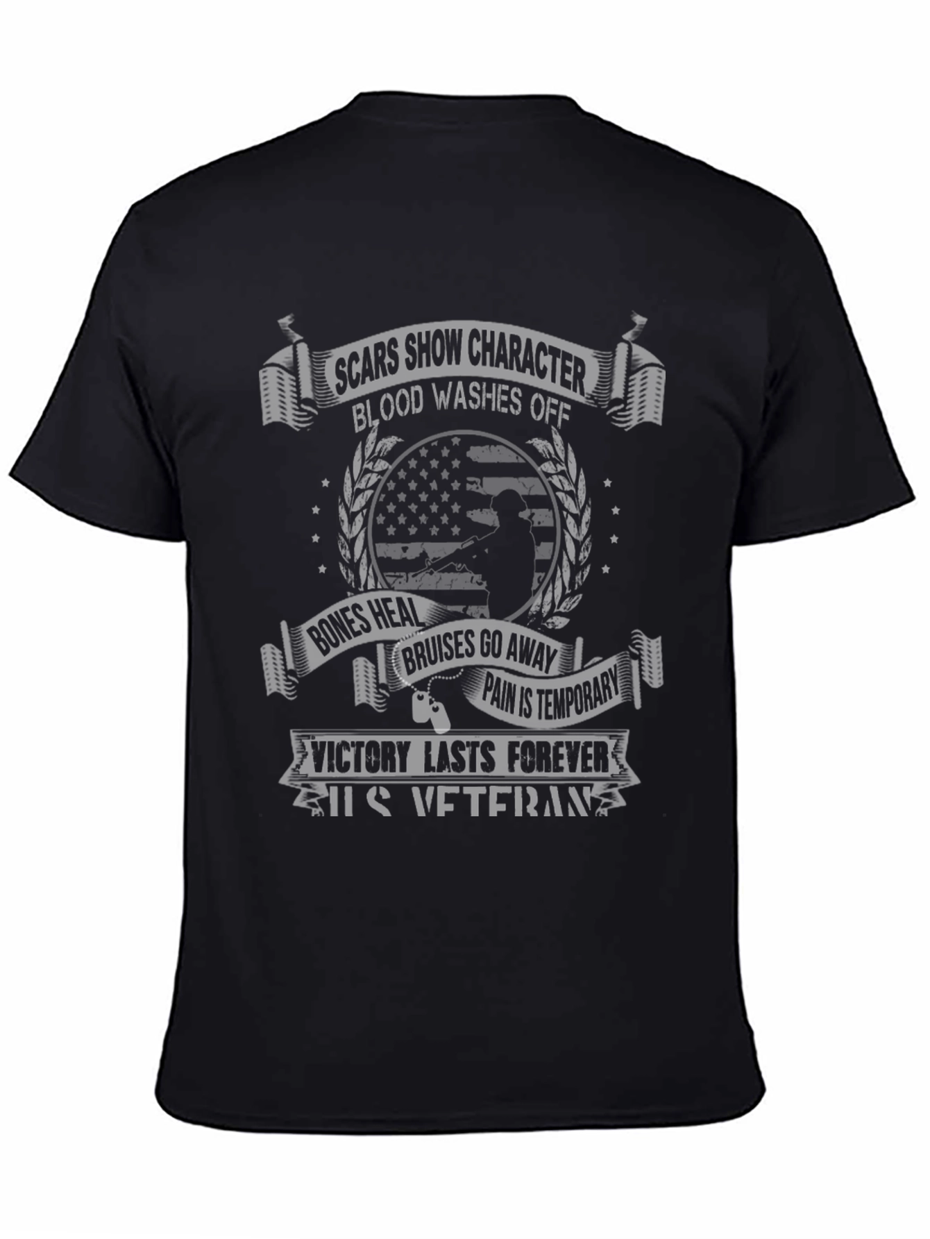 US Veteran Graphic T-Shirt - Scars Show Character