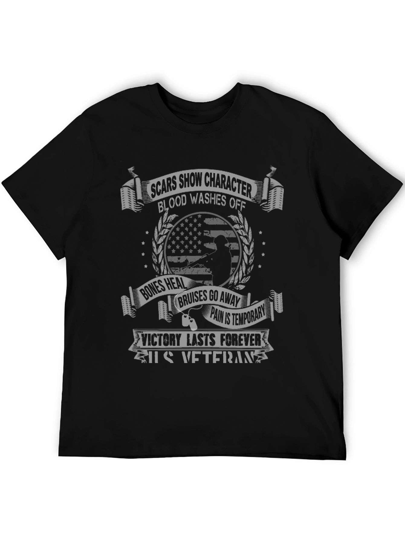 US Veteran Graphic T-Shirt - Scars Show Character