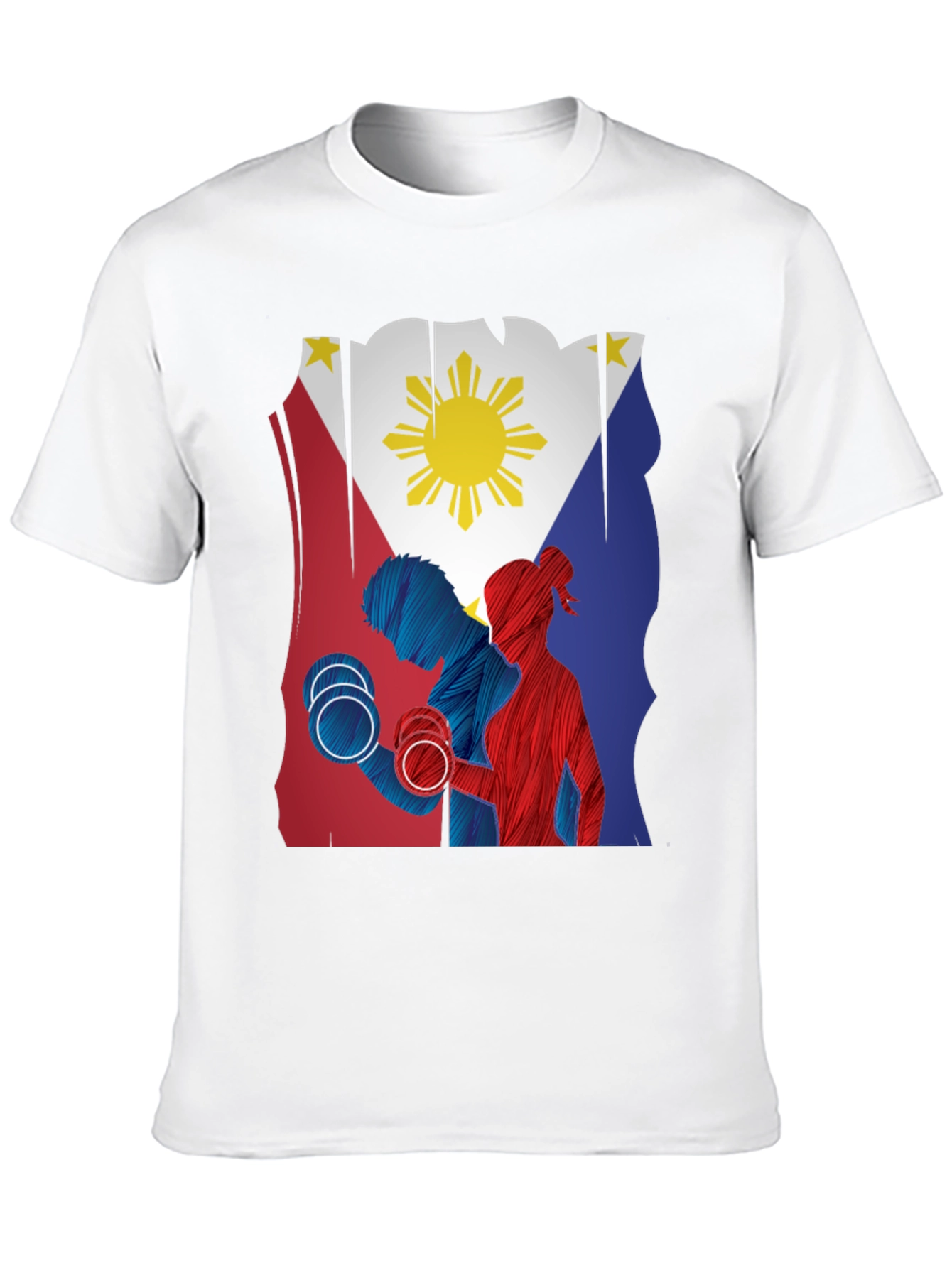 Philippine Flag Gym Workout T-Shirt