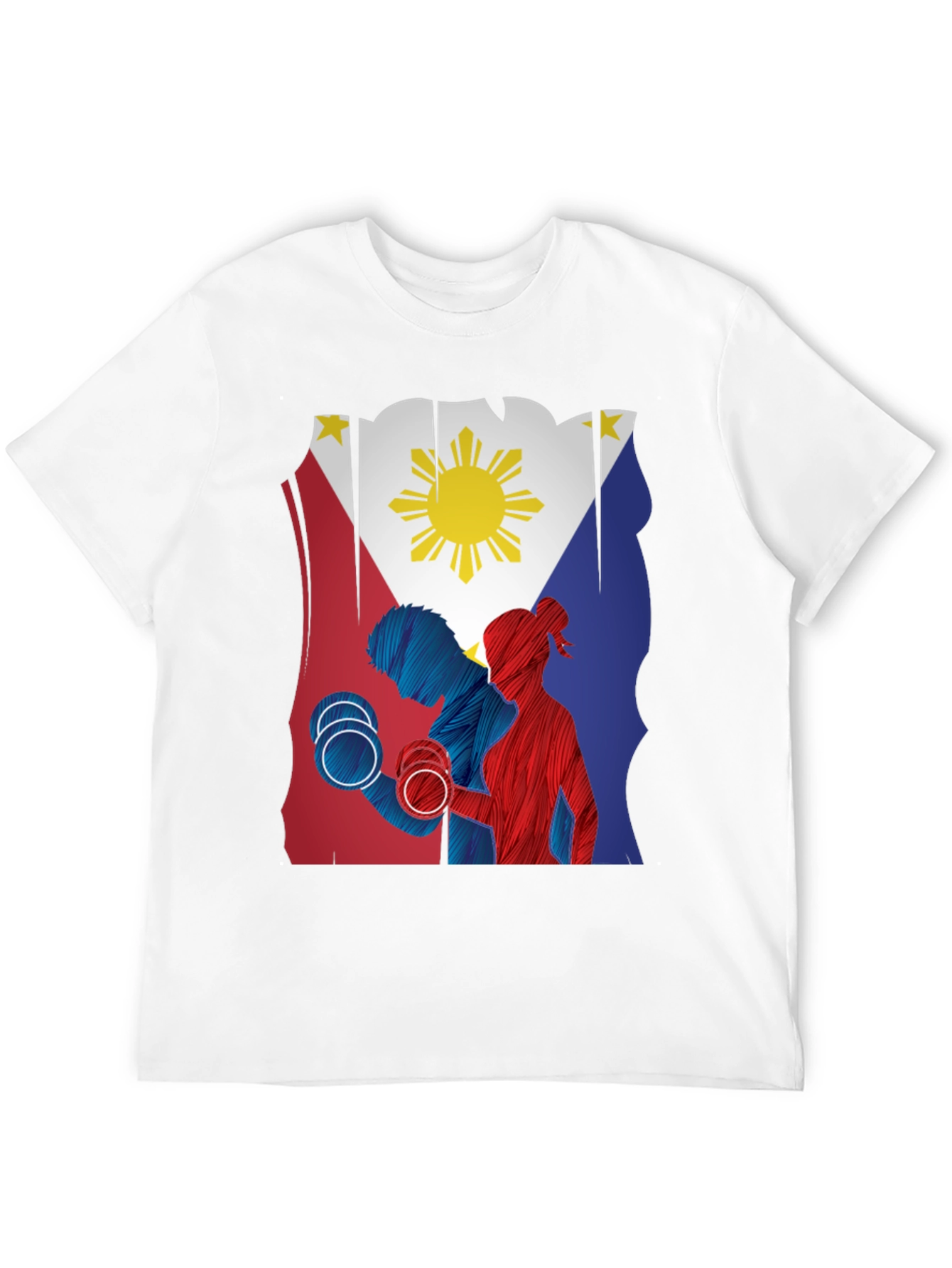 Philippine Flag Gym Workout T-Shirt