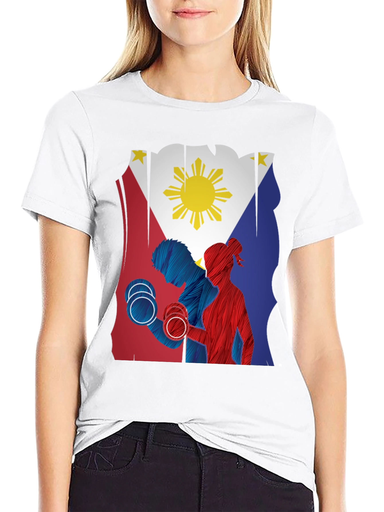 Philippine Flag Gym Workout T-Shirt