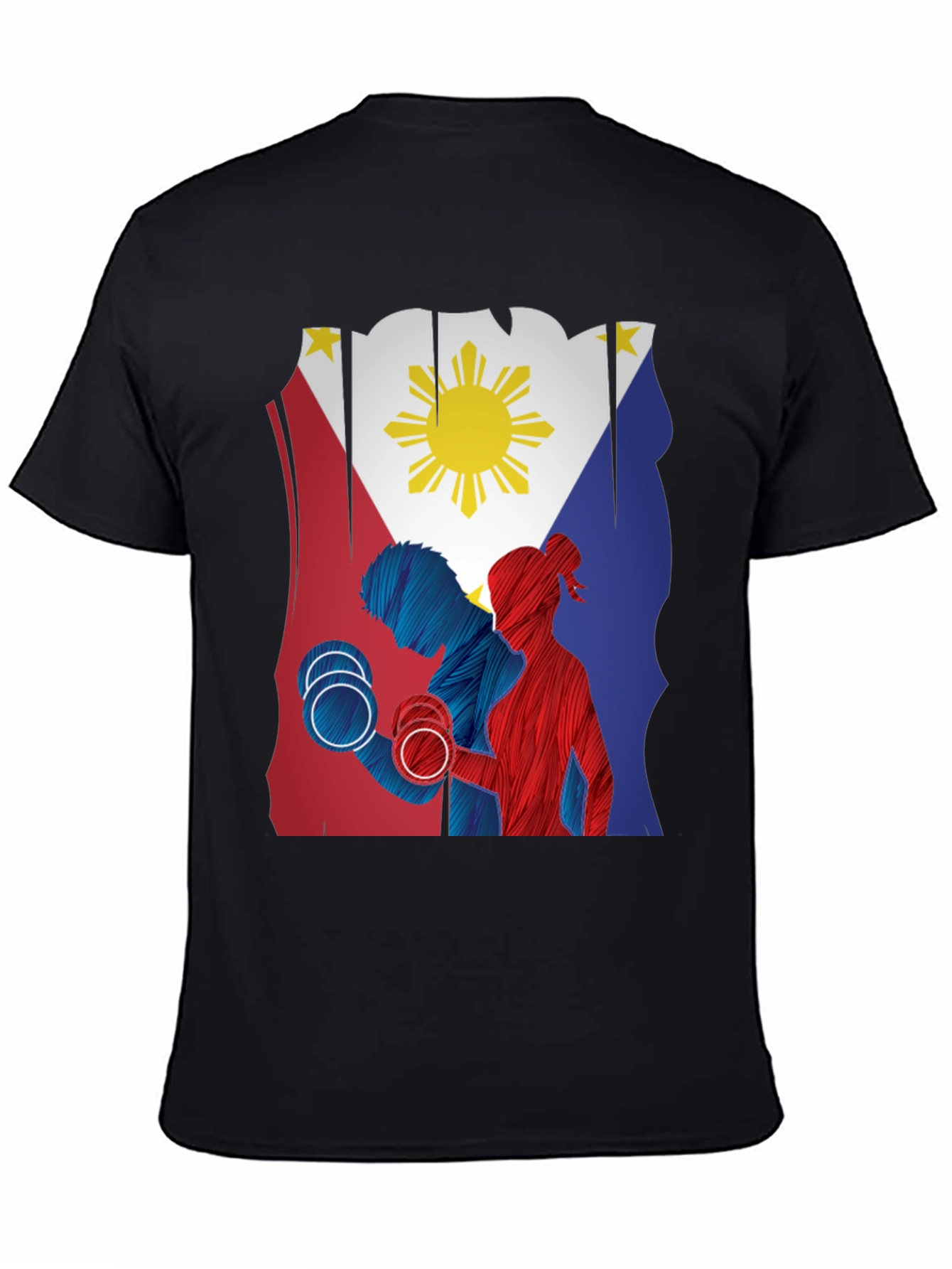 Philippine Flag Gym Workout T-Shirt