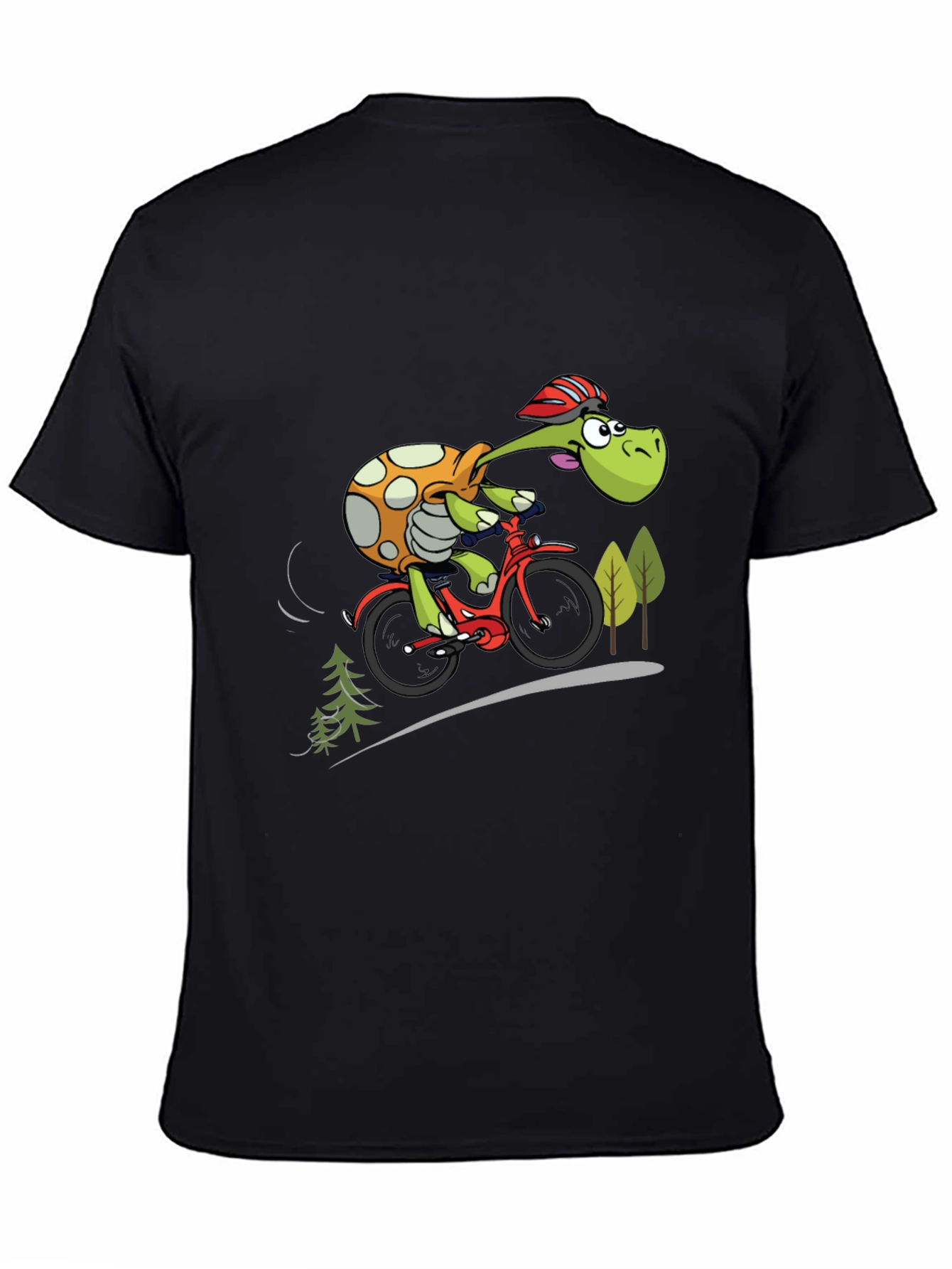 Turtle Cyclist Graphic T-Shirt