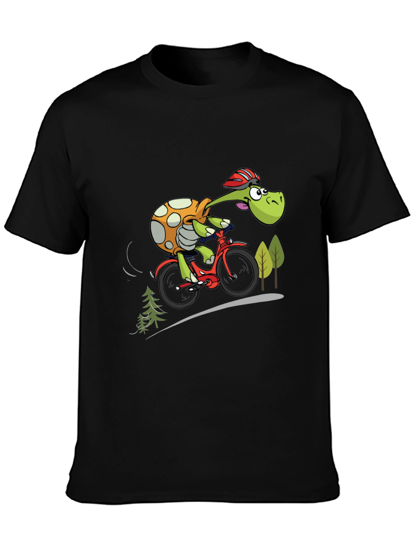 Turtle Cyclist Graphic T-Shirt