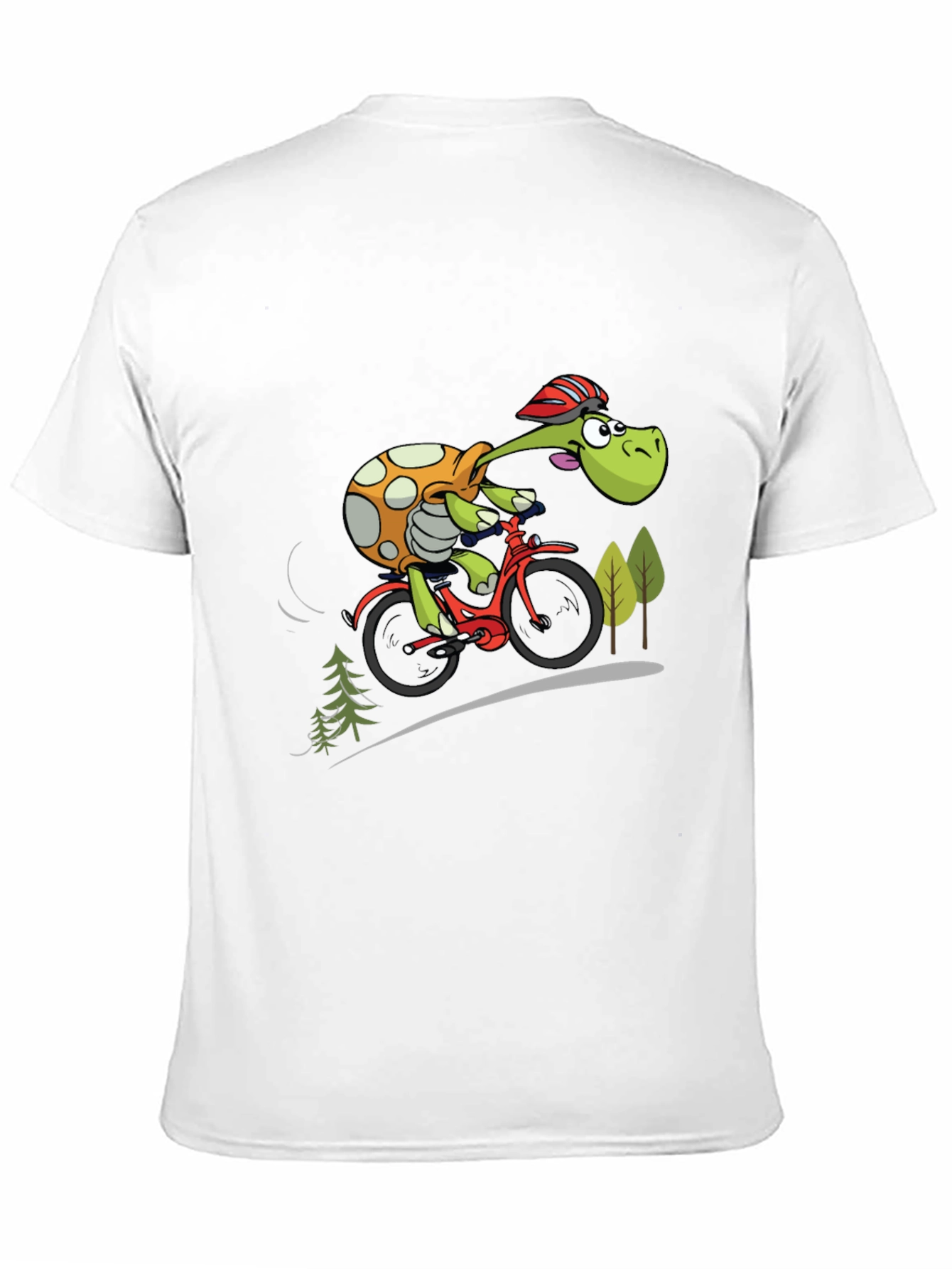 Turtle Cyclist Graphic T-Shirt