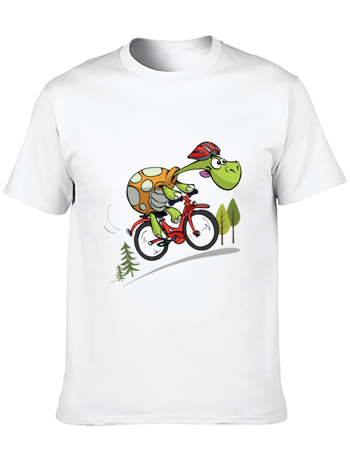 Turtle Cyclist Graphic T-Shirt