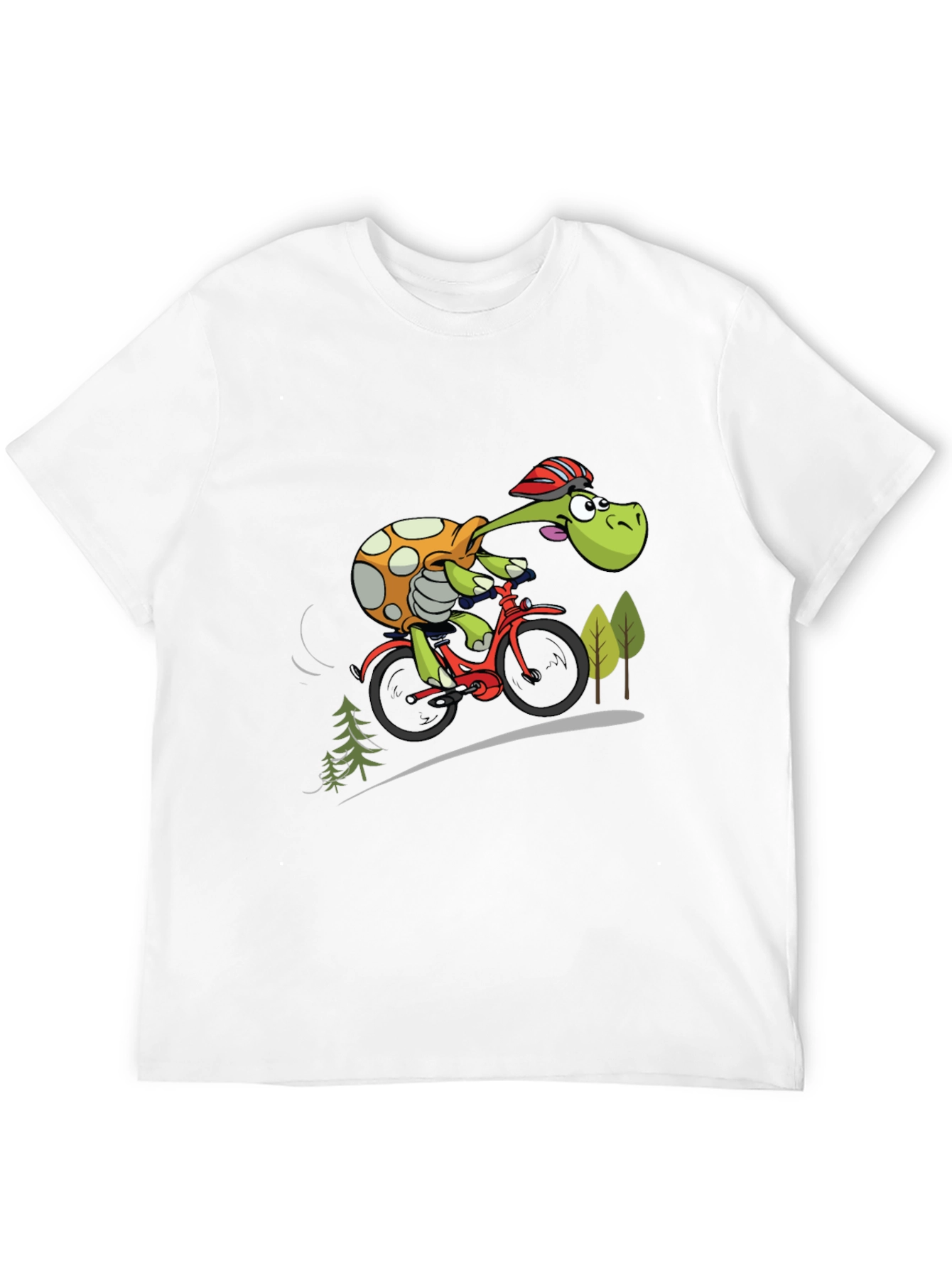 Turtle Cyclist Graphic T-Shirt