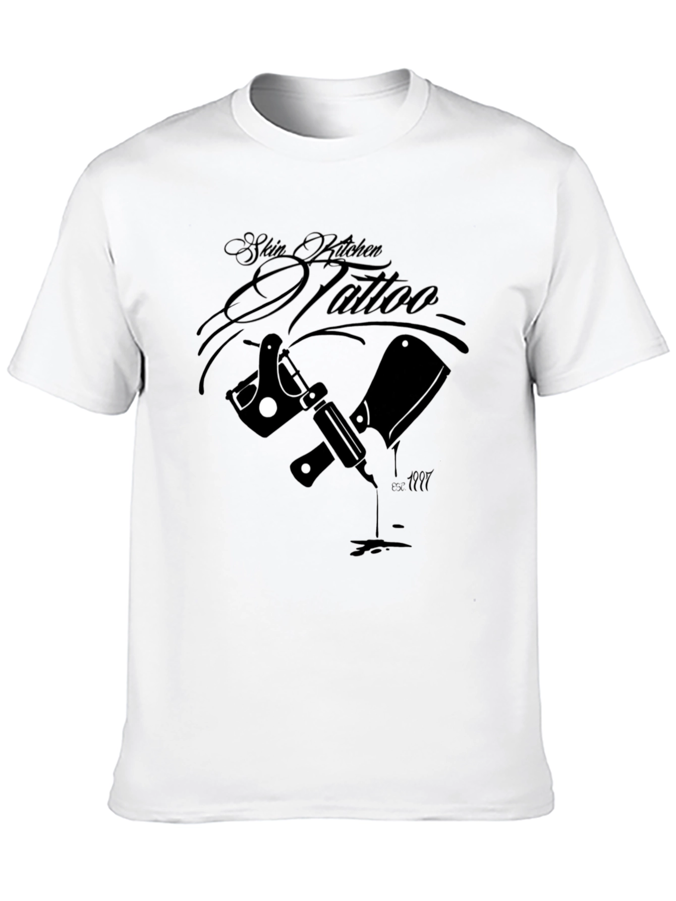 Skin Kitchen Tattoo Graphic T-Shirt - Black
