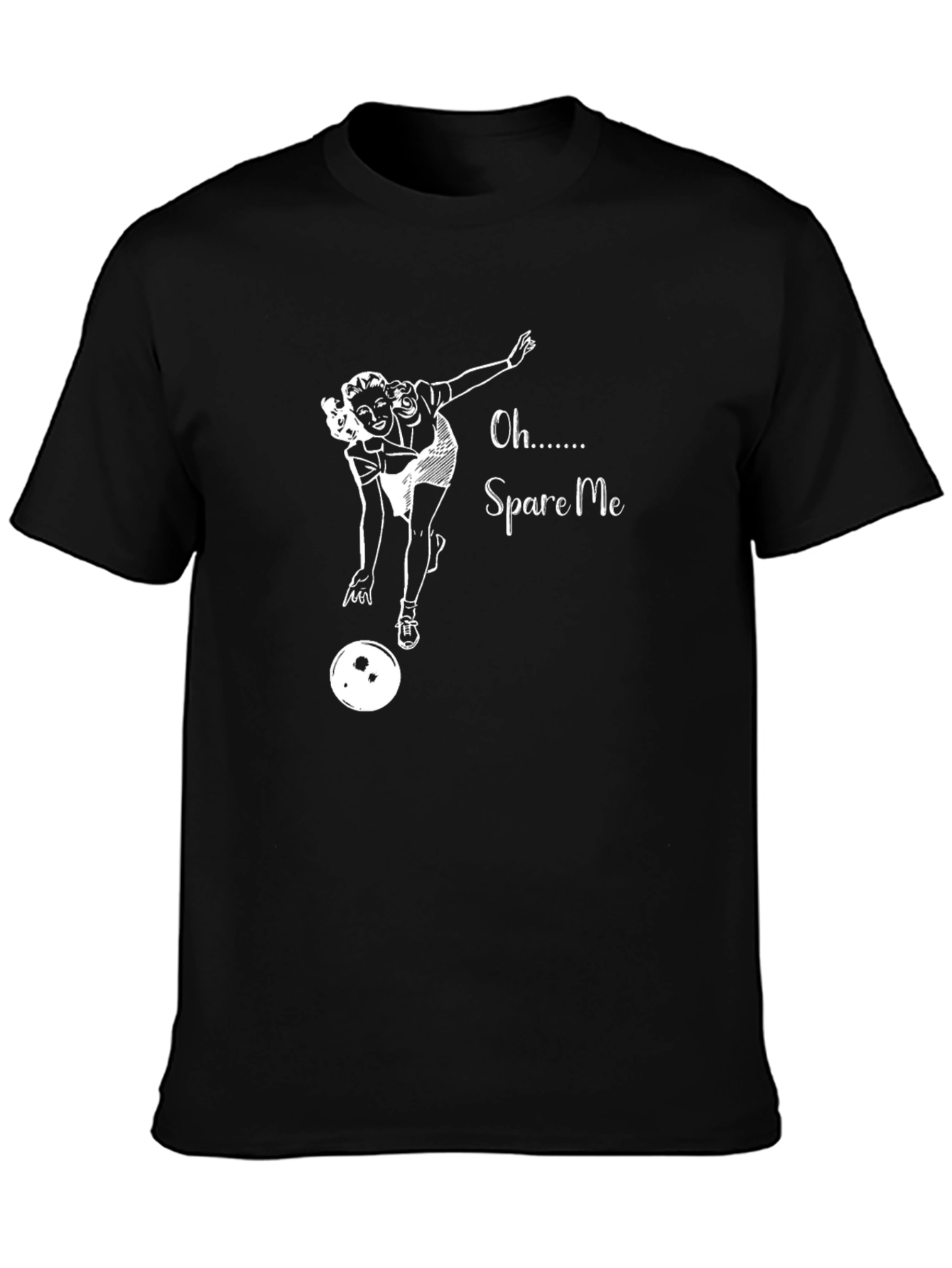 Spare Me T-Shirt - Bowling Pin-Up Graphic Tee