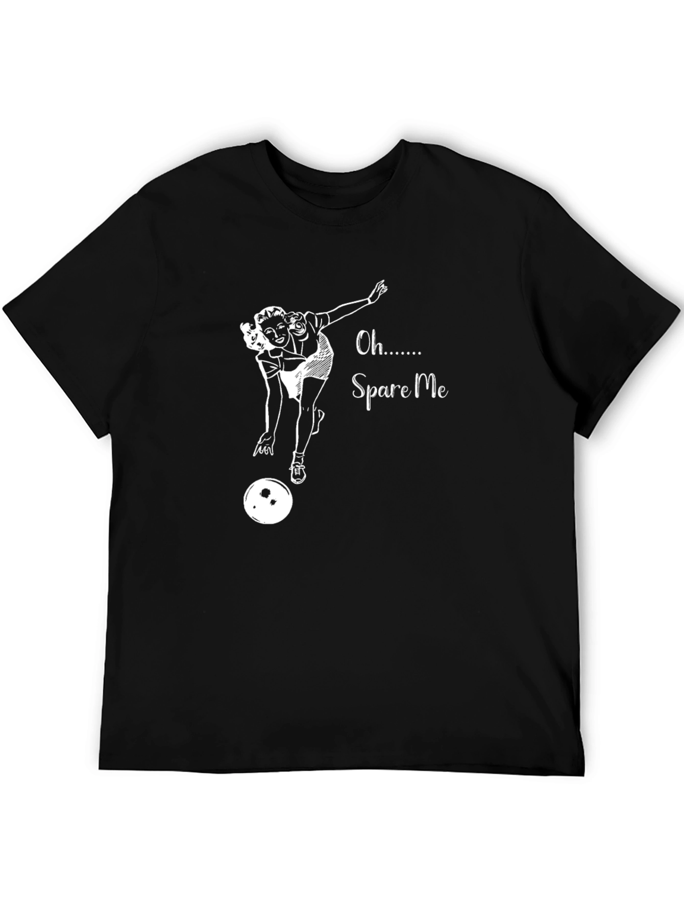 Spare Me T-Shirt - Bowling Pin-Up Graphic Tee