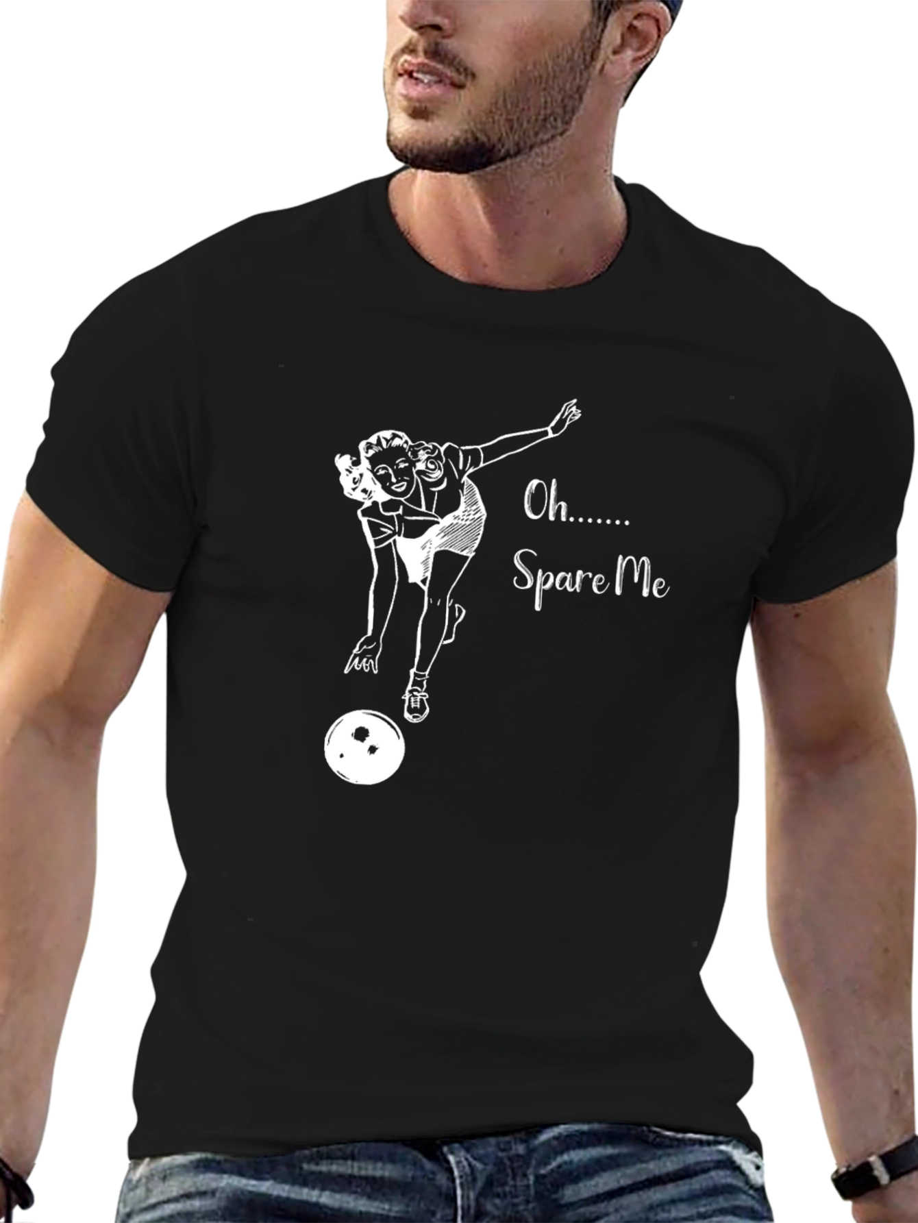 Spare Me T-Shirt - Bowling Pin-Up Graphic Tee