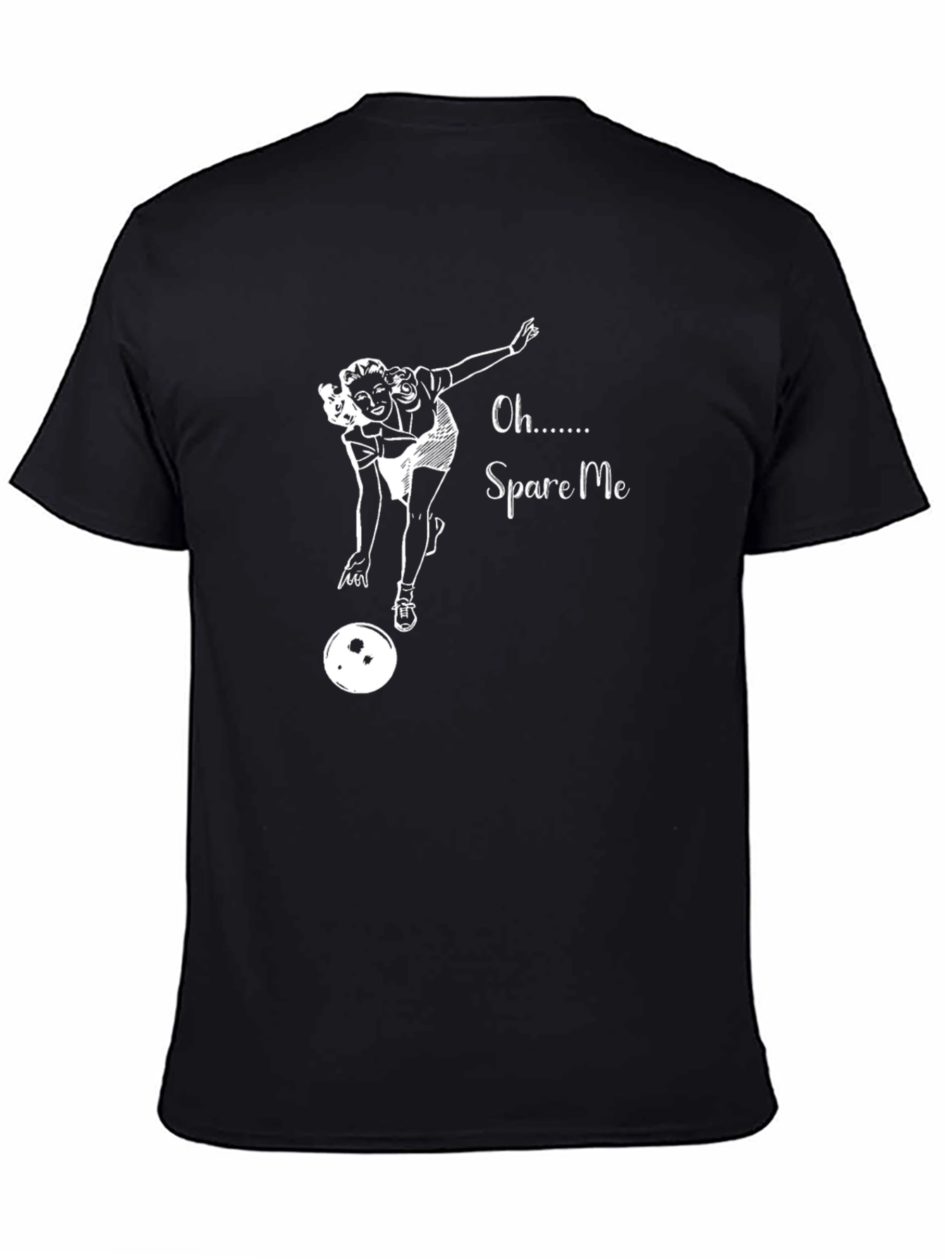 Spare Me T-Shirt - Bowling Pin-Up Graphic Tee