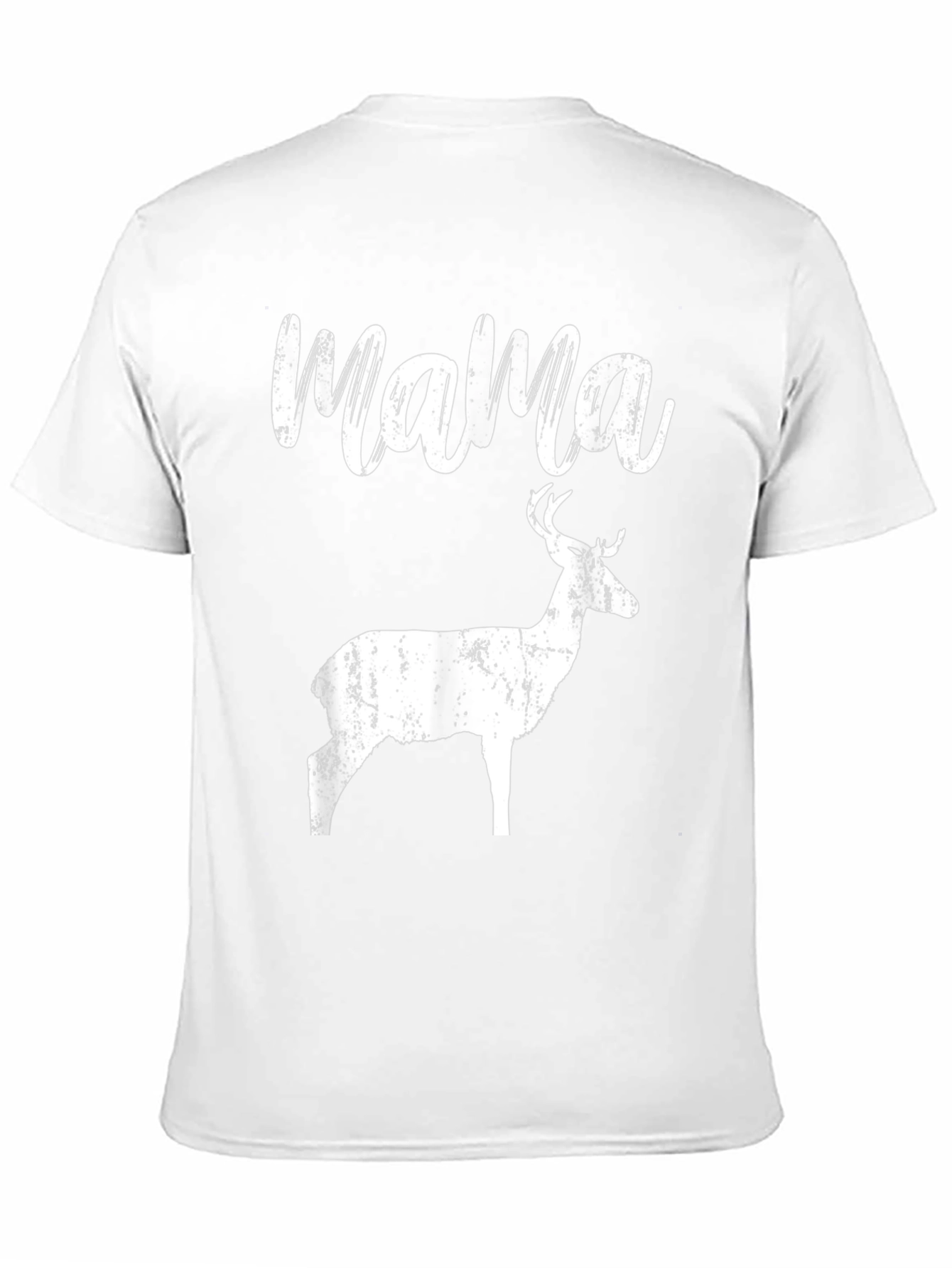 Mama Deer Graphic Tee - Black Cotton T-Shirt