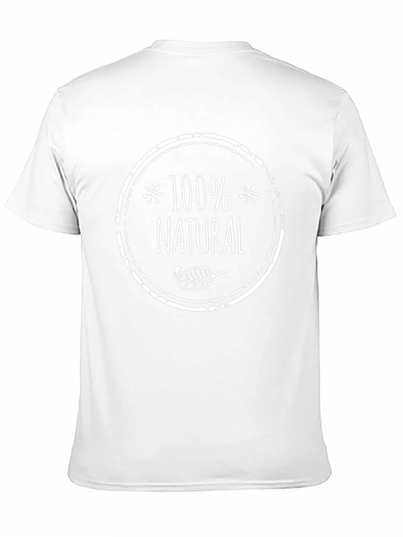 100% Natural Graphic T-Shirt - Black