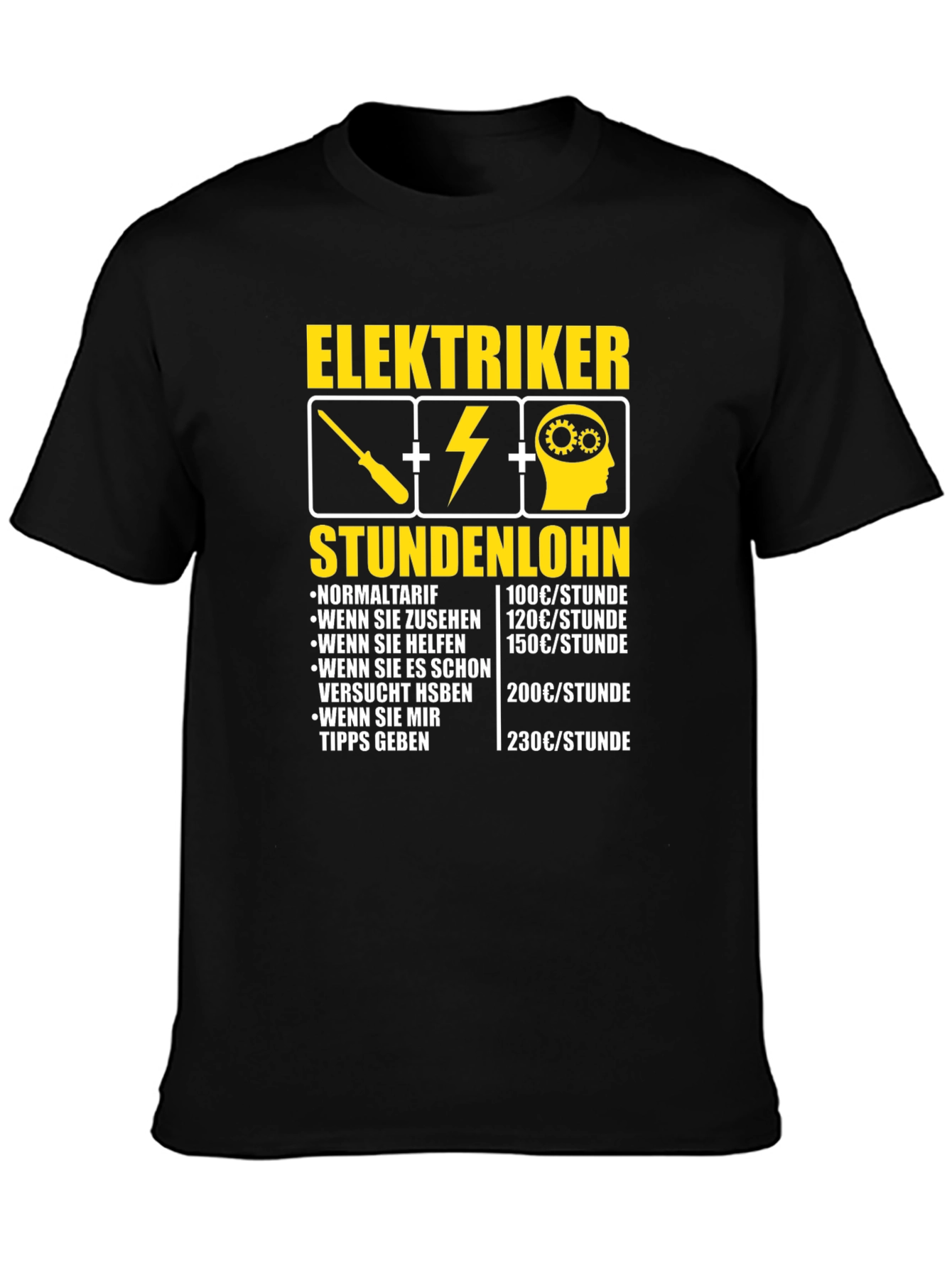Electrician Hourly Rate T-Shirt