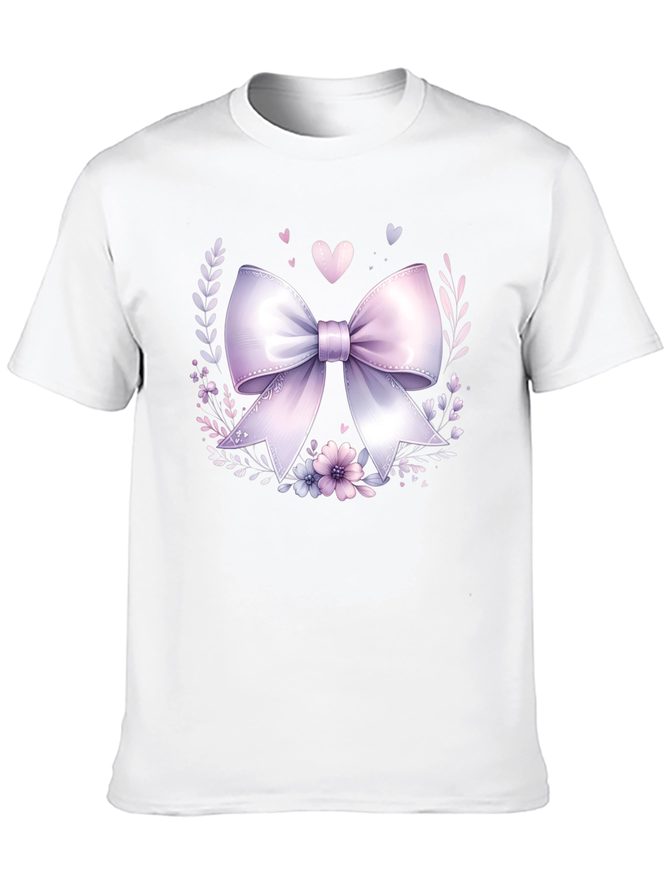 Floral Bow Graphic Tee - Stylish Casual Wear