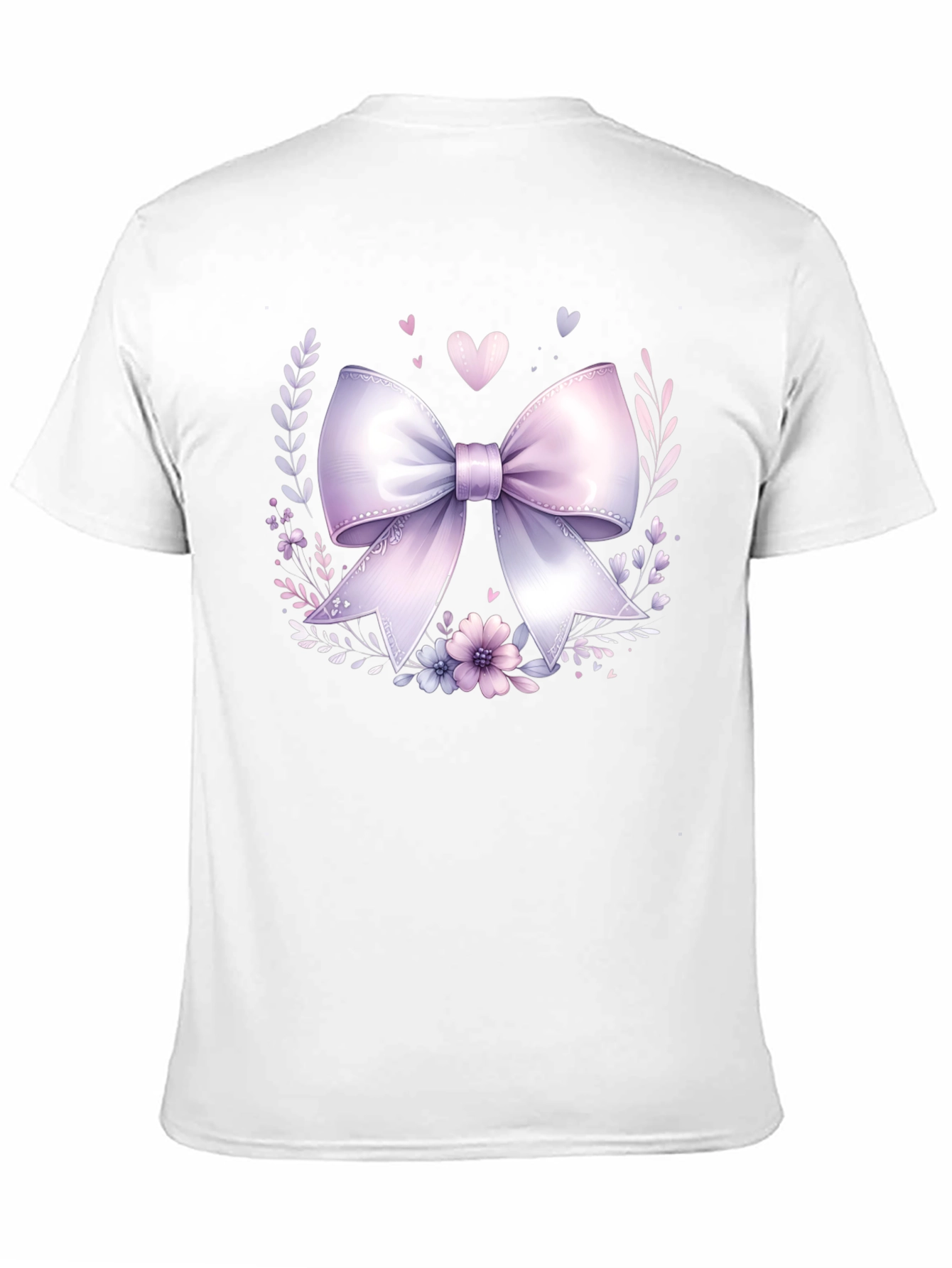 Floral Bow Graphic Tee - Stylish Casual Wear