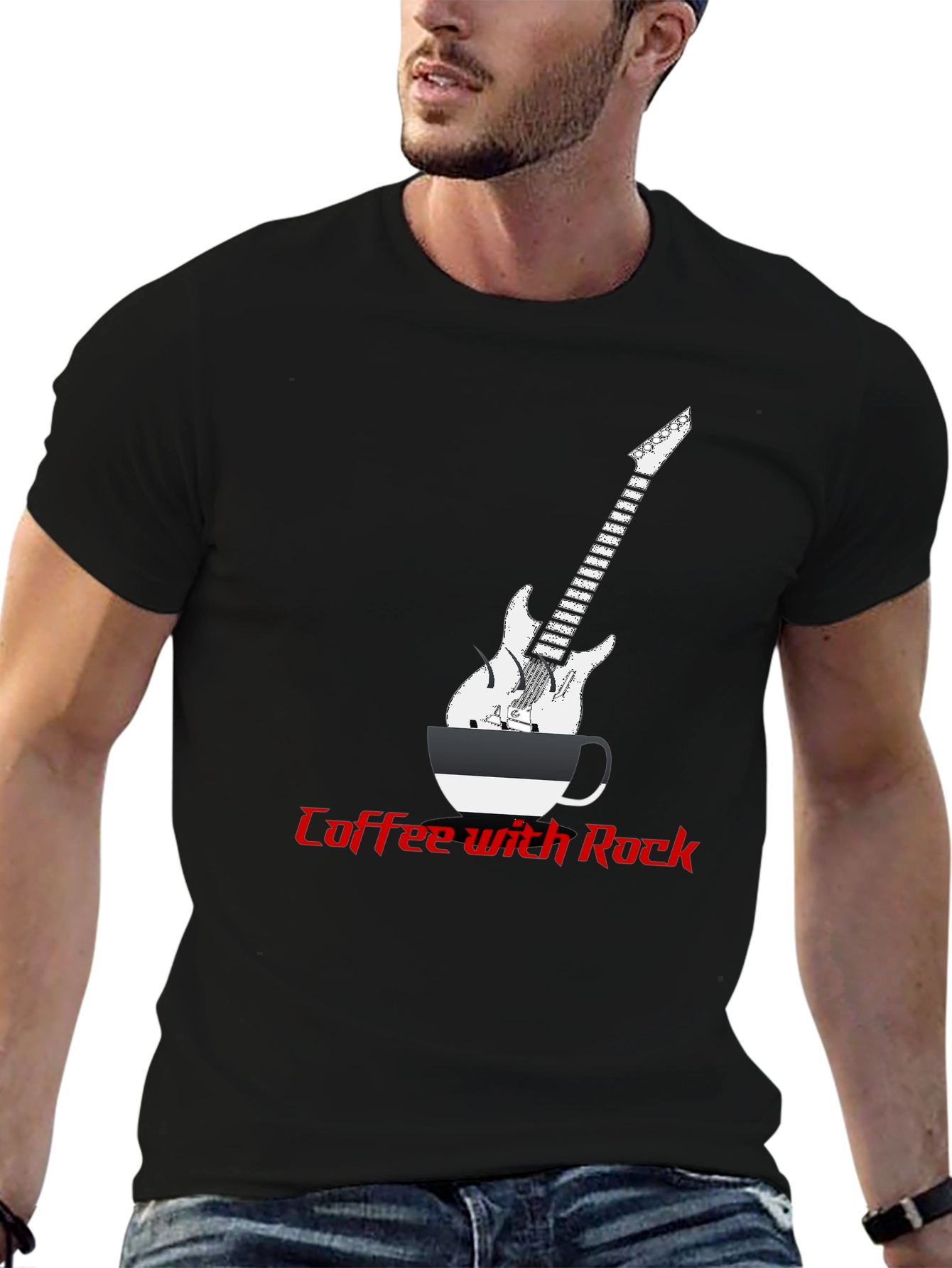 Coffee with Rock Graphic Tee