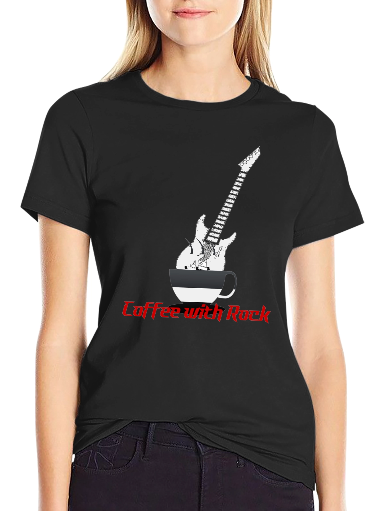 Coffee with Rock Graphic Tee