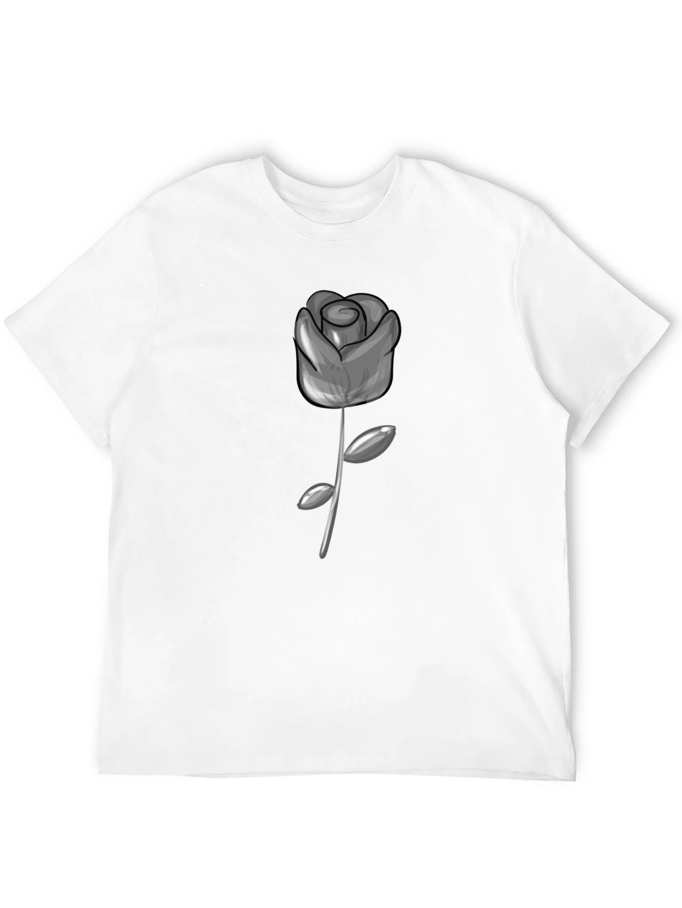 Rose Graphic Tee - Modern Style