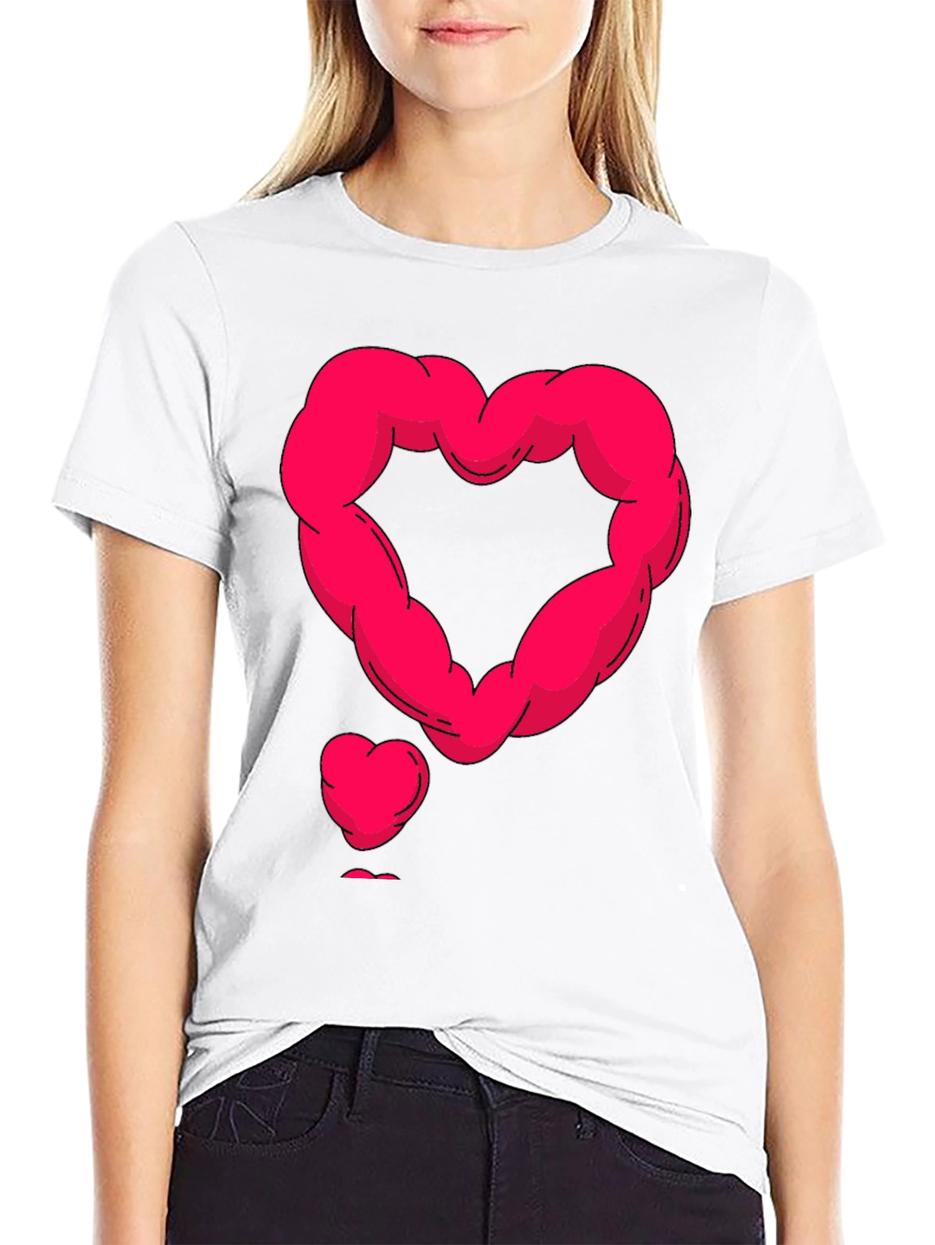 Muscle Heart Graphic Tee - Black