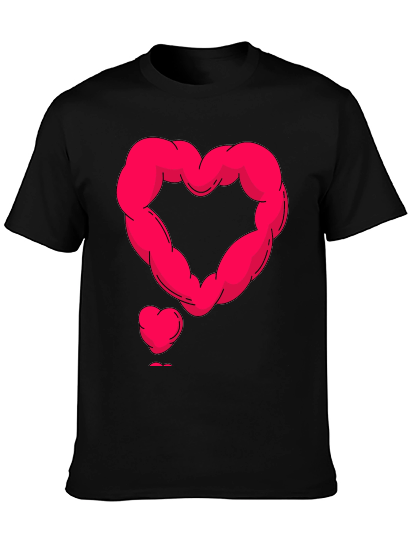 Muscle Heart Graphic Tee - Black