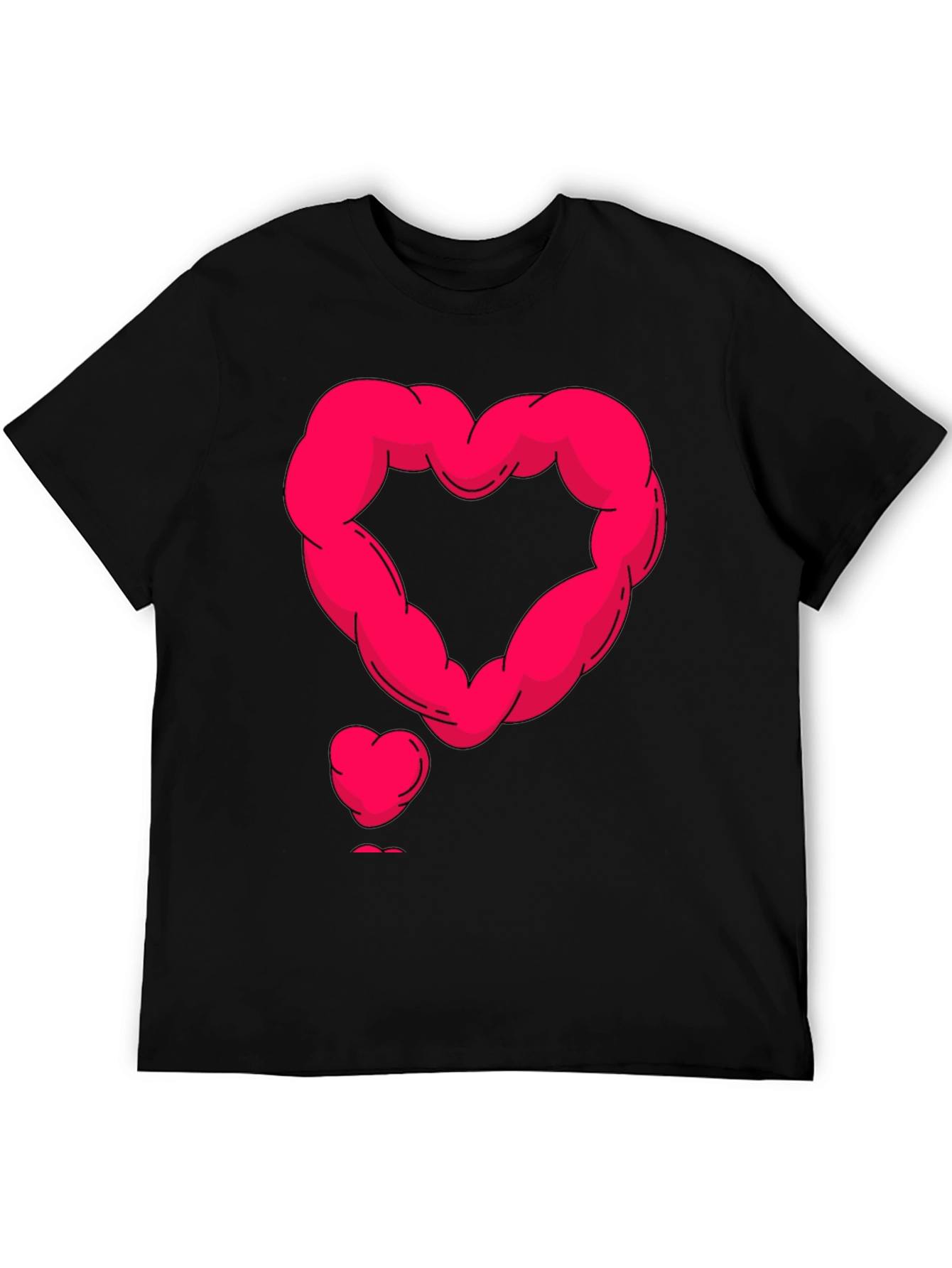 Muscle Heart Graphic Tee - Black