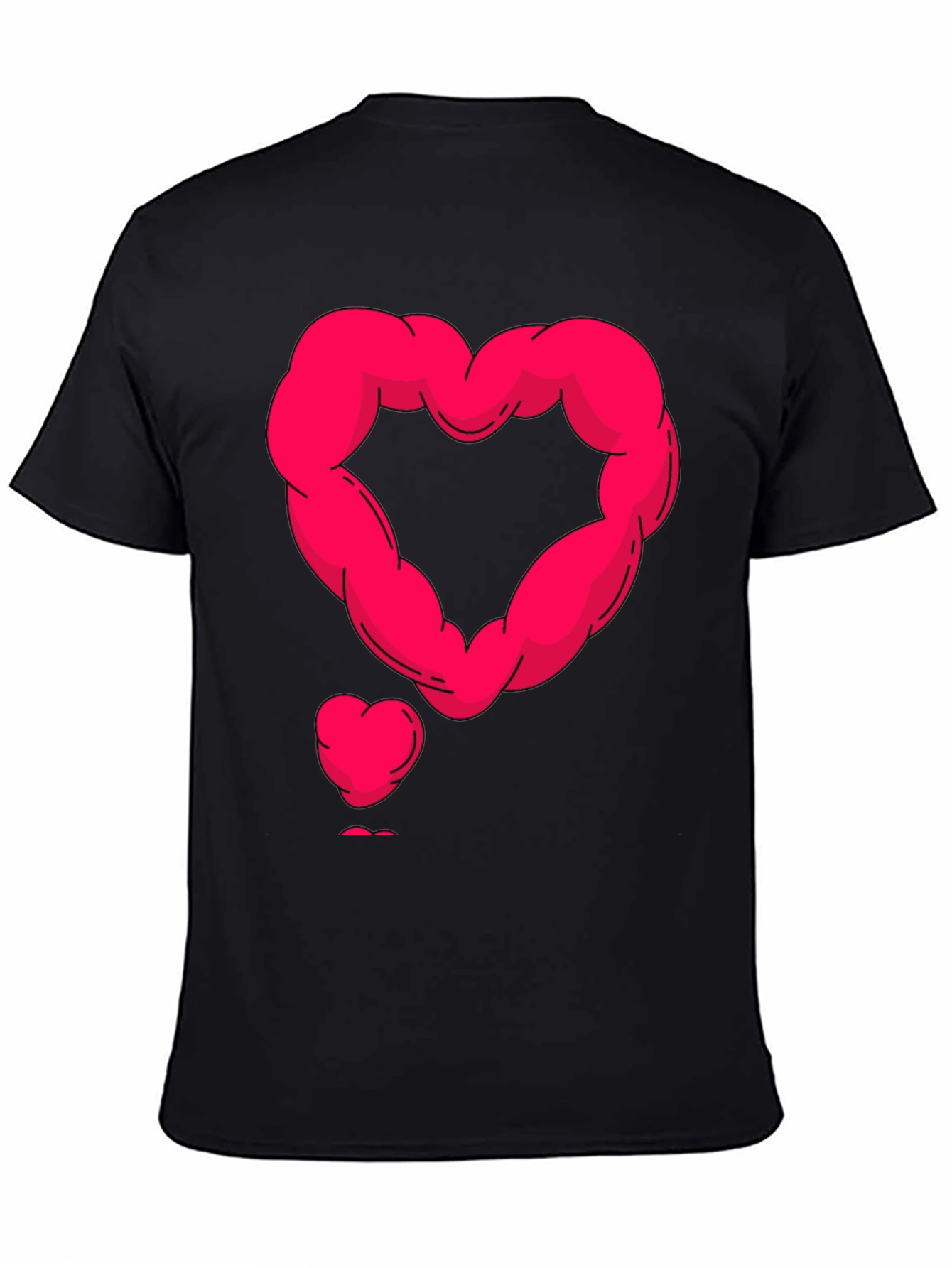 Muscle Heart Graphic Tee - Black