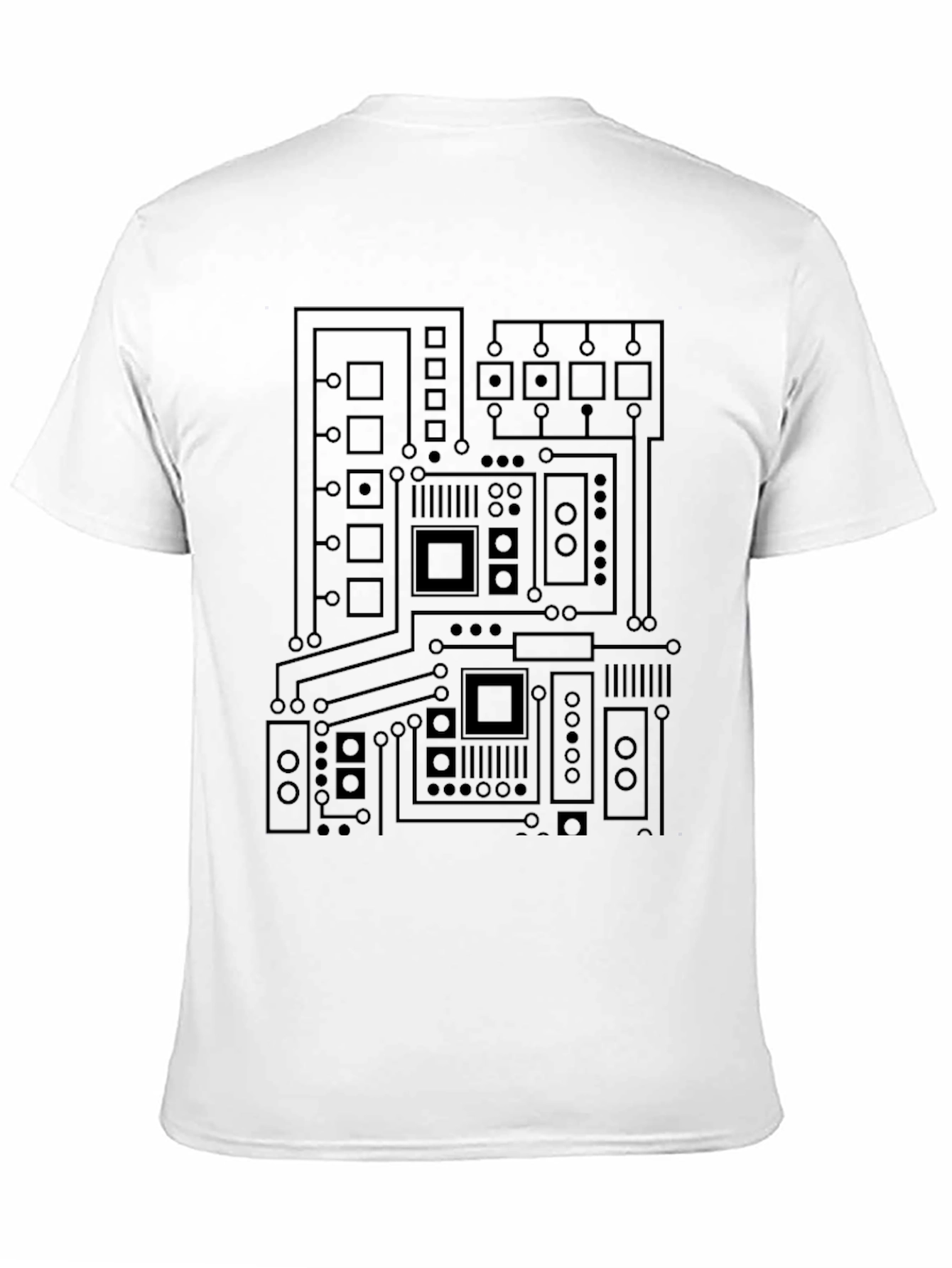 Circuit Board Graphic Tee - Black
