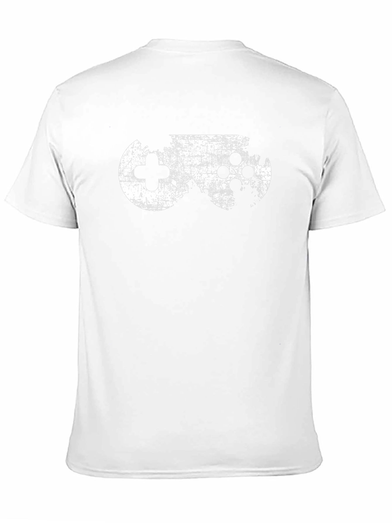 Gaming Controller Graphic Tee - Black Crew Neck T-Shirt