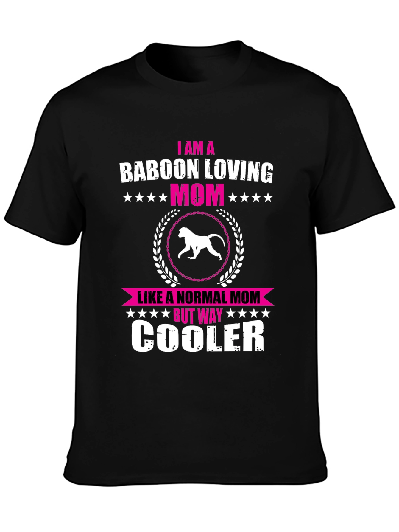 Baboon Loving Mom T-Shirt - Way Cooler Mom