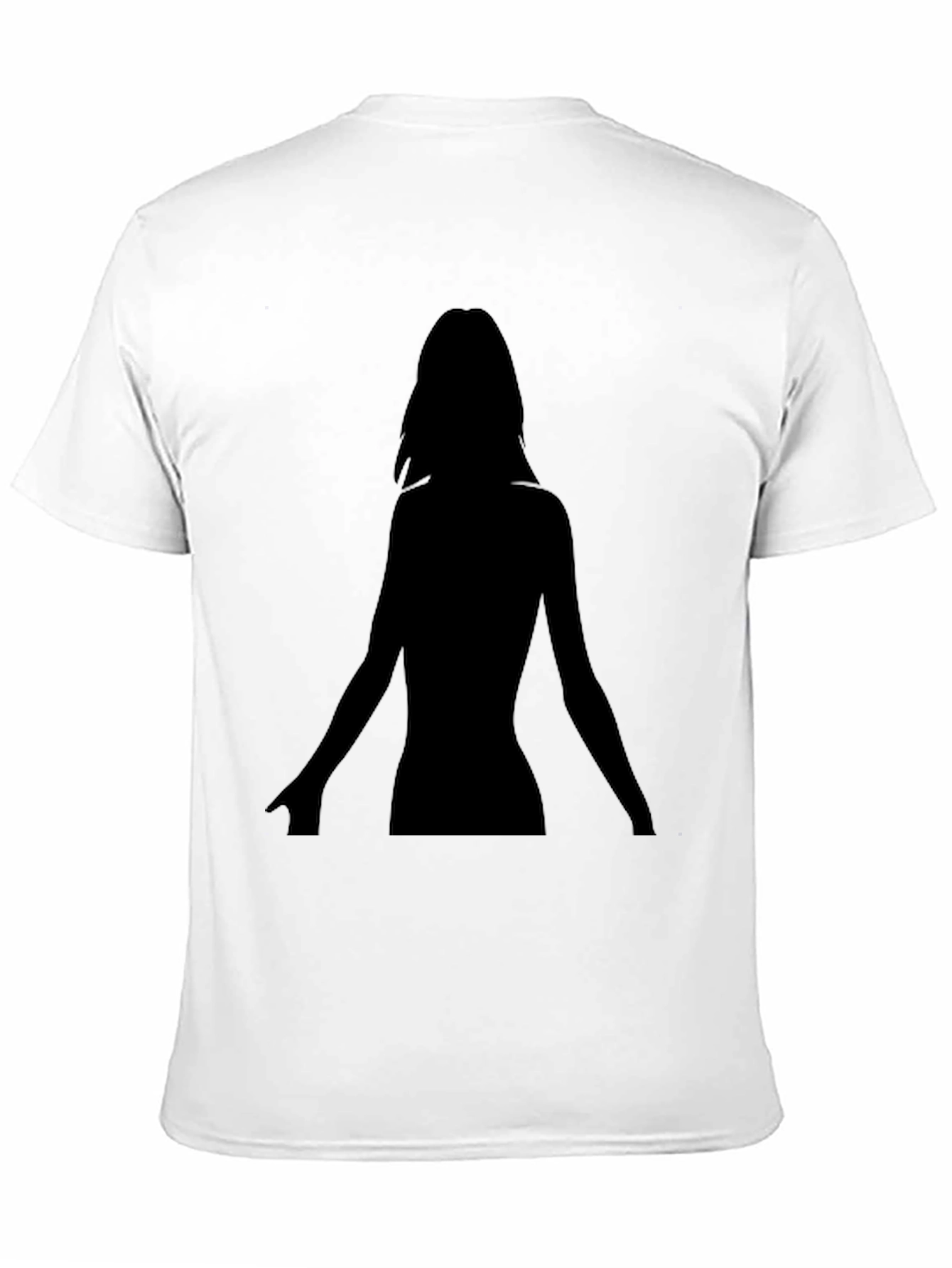 Silhouette Woman Black T-Shirt