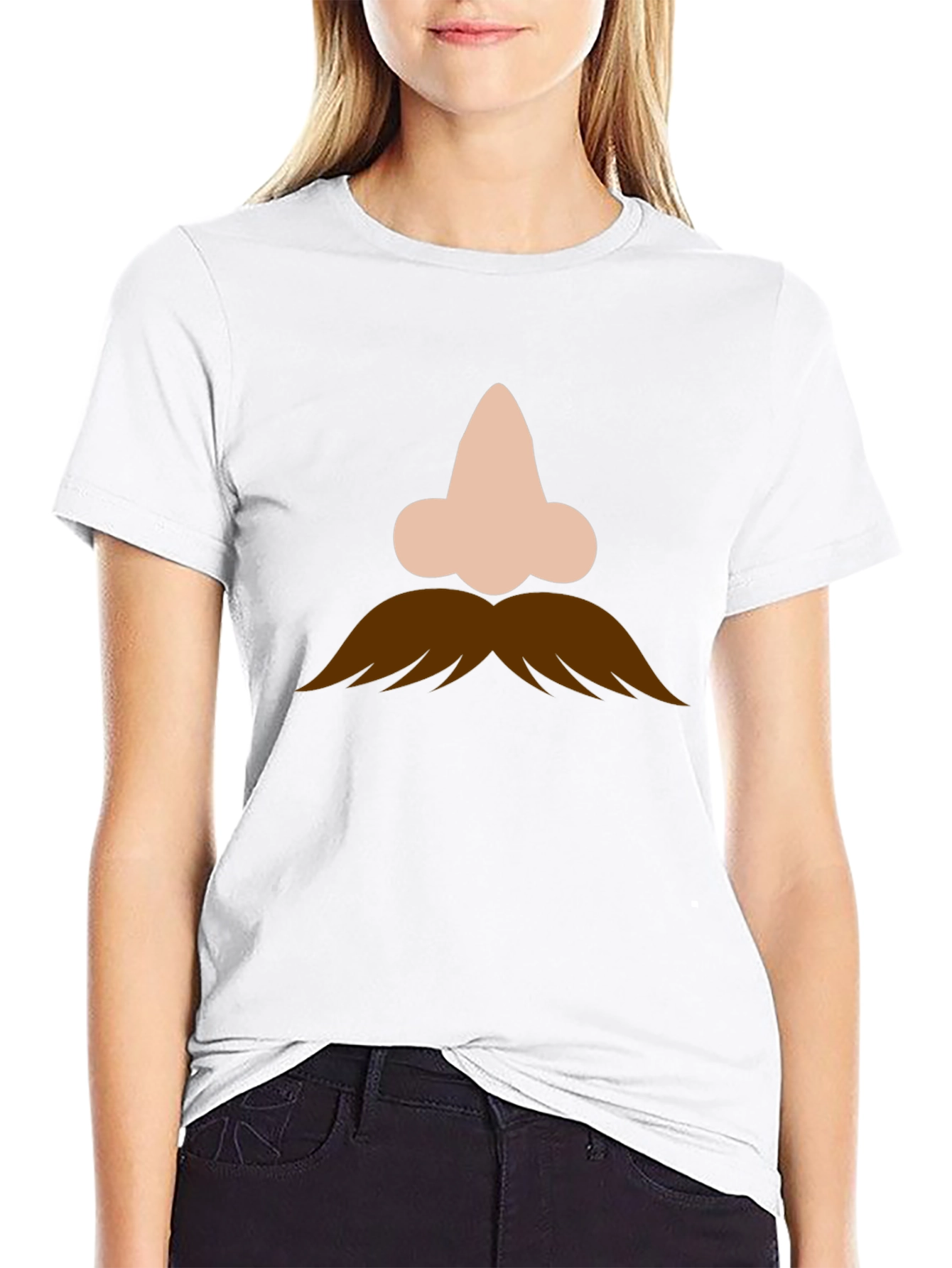 Funny Nose and Mustache Graphic Tee