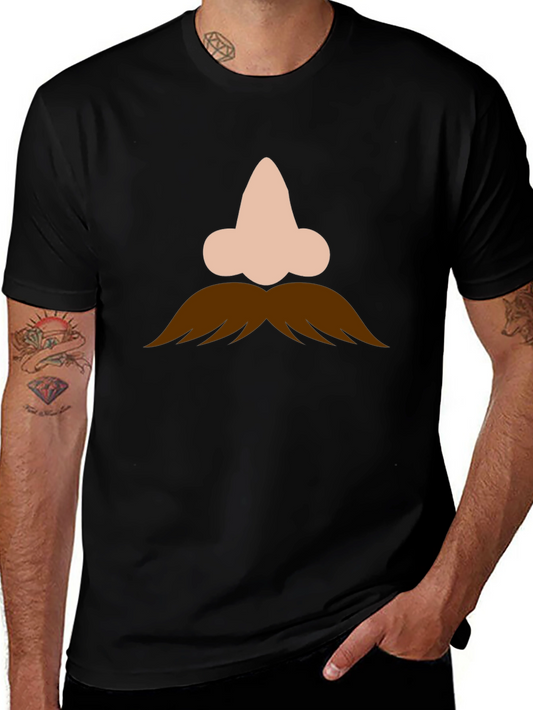 Funny Nose and Mustache Graphic Tee