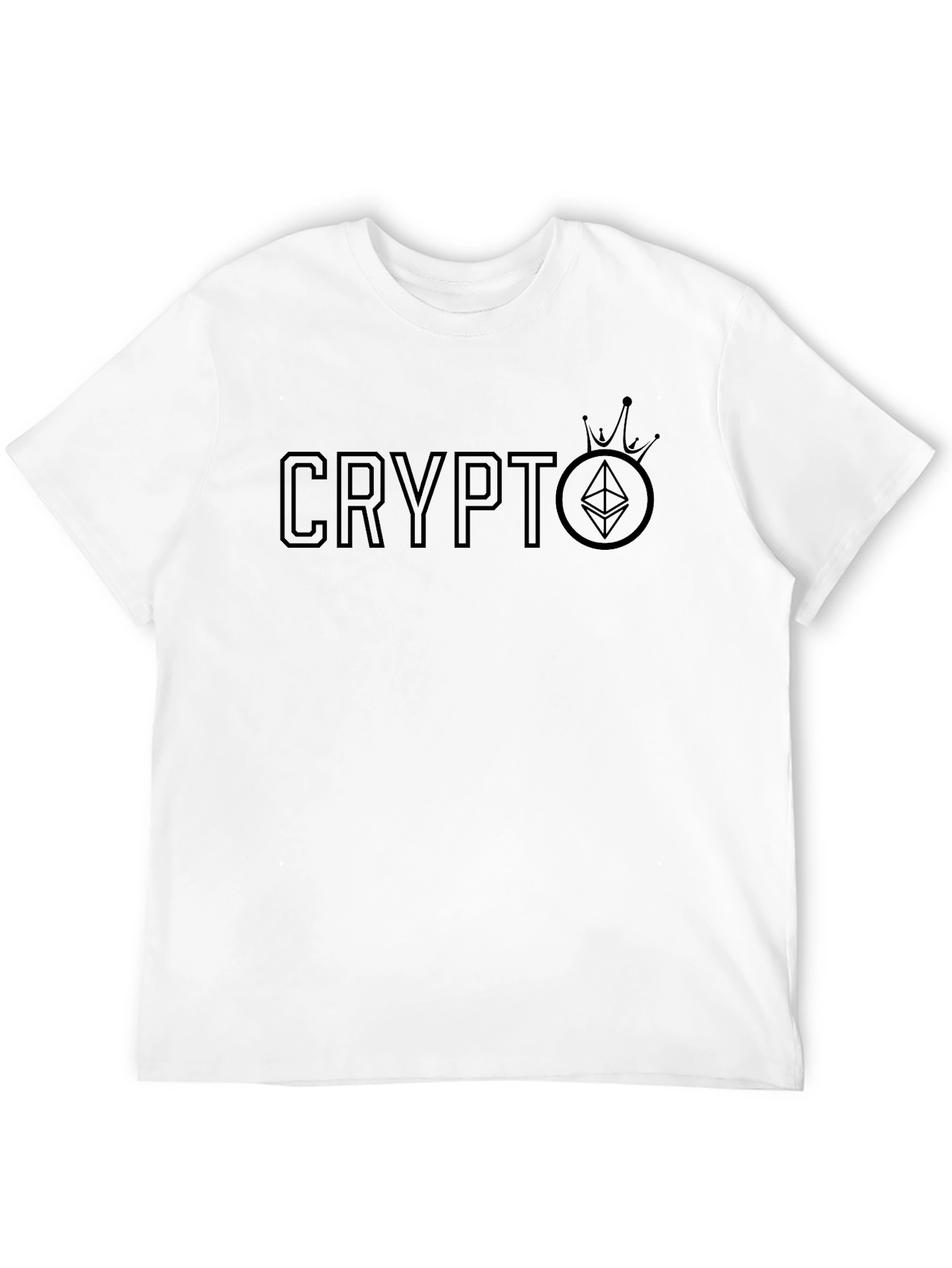 Crypto Crown Ethereum Black T-Shirt