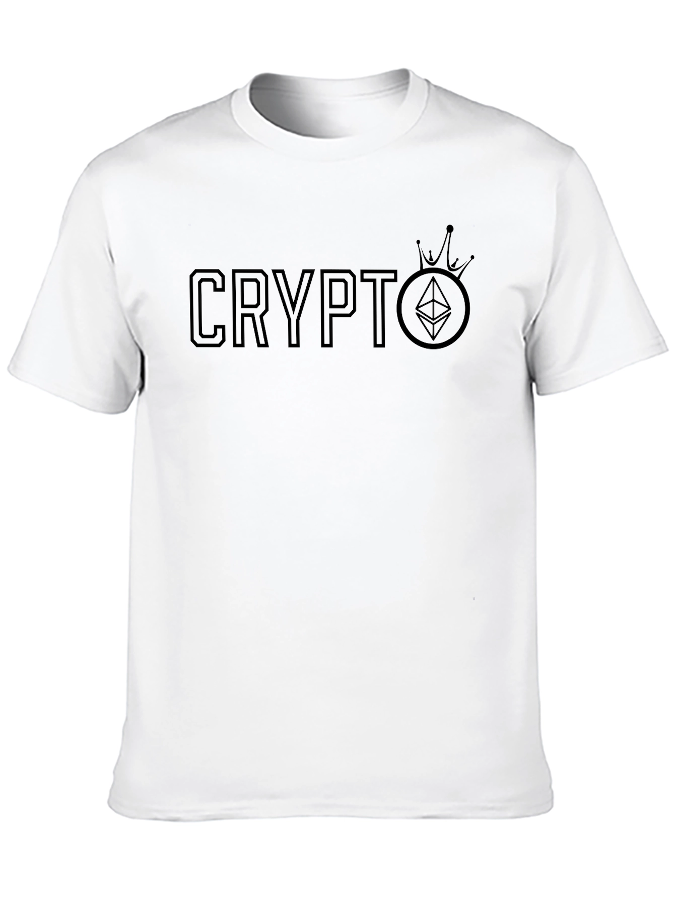 Crypto Crown Ethereum Black T-Shirt