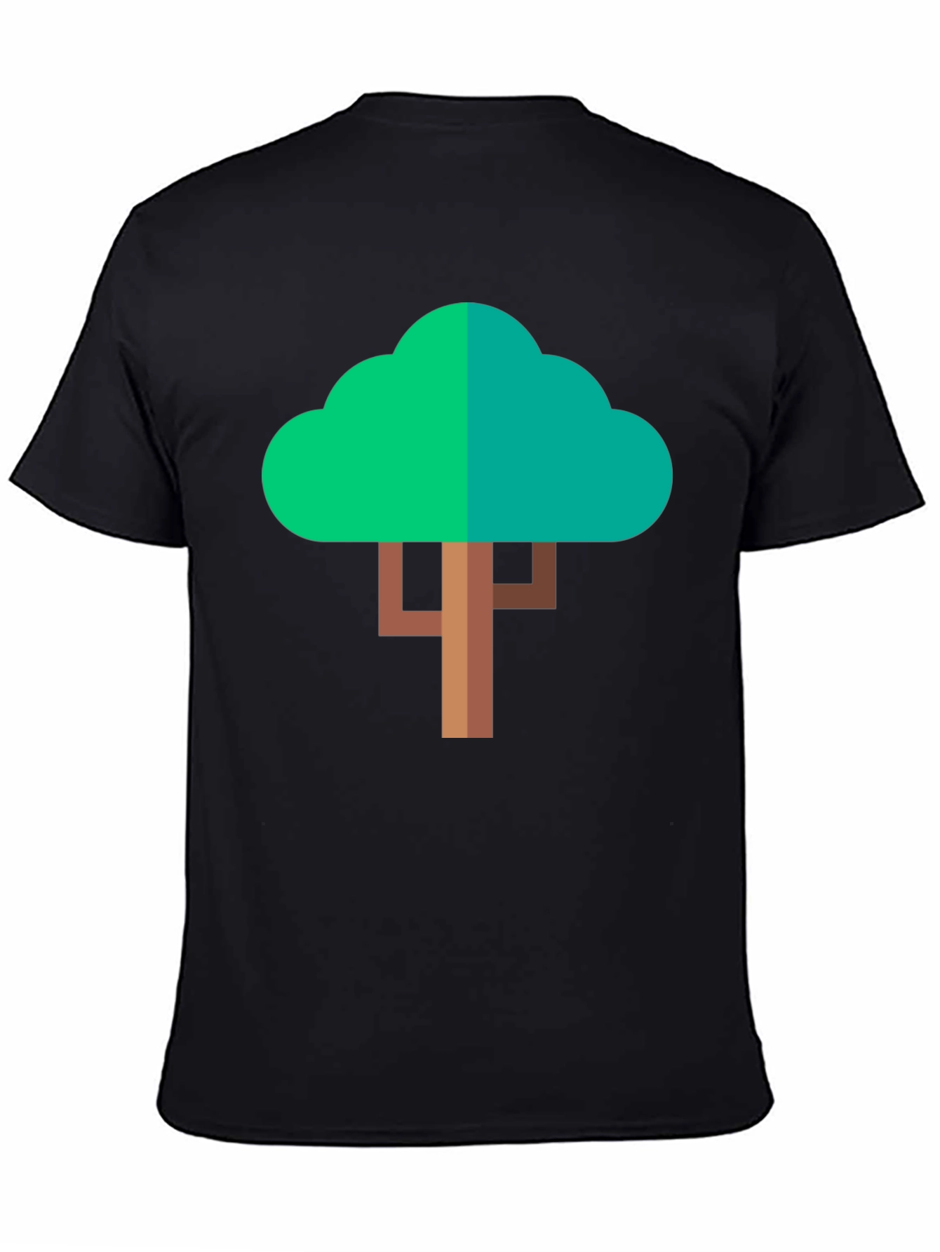 Geometric Tree Graphic T-Shirt - Modern Style