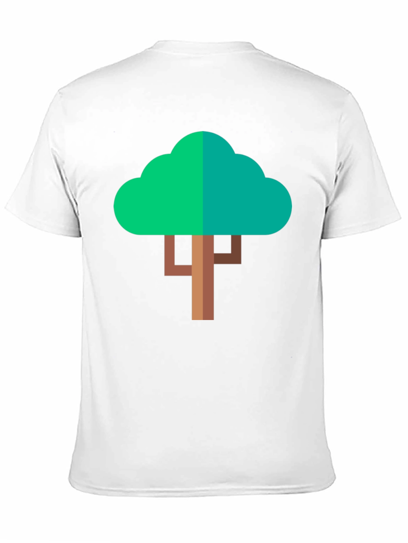 Geometric Tree Graphic T-Shirt - Modern Style