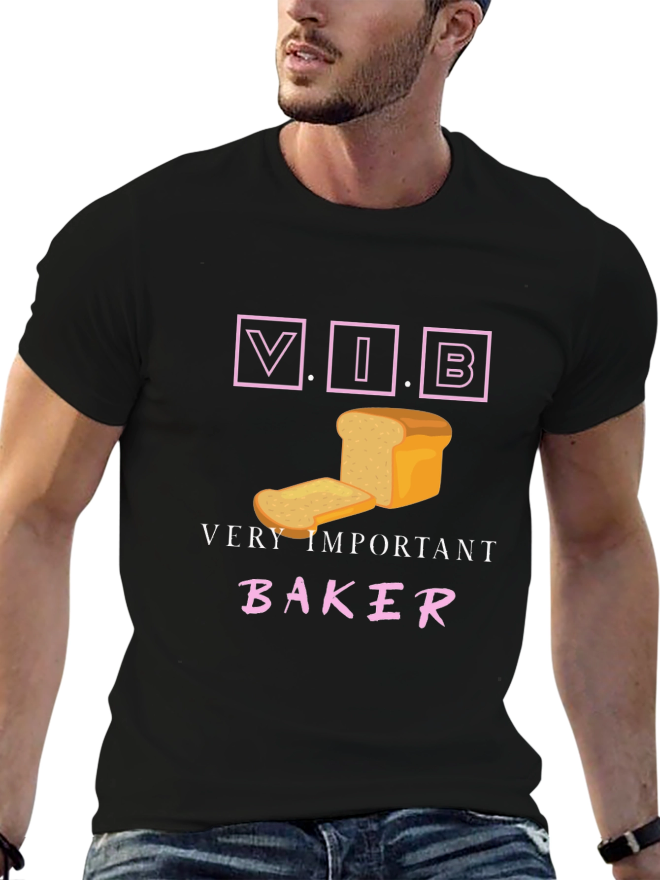 Very Important Baker T-Shirt - V.I.B. Bread Design