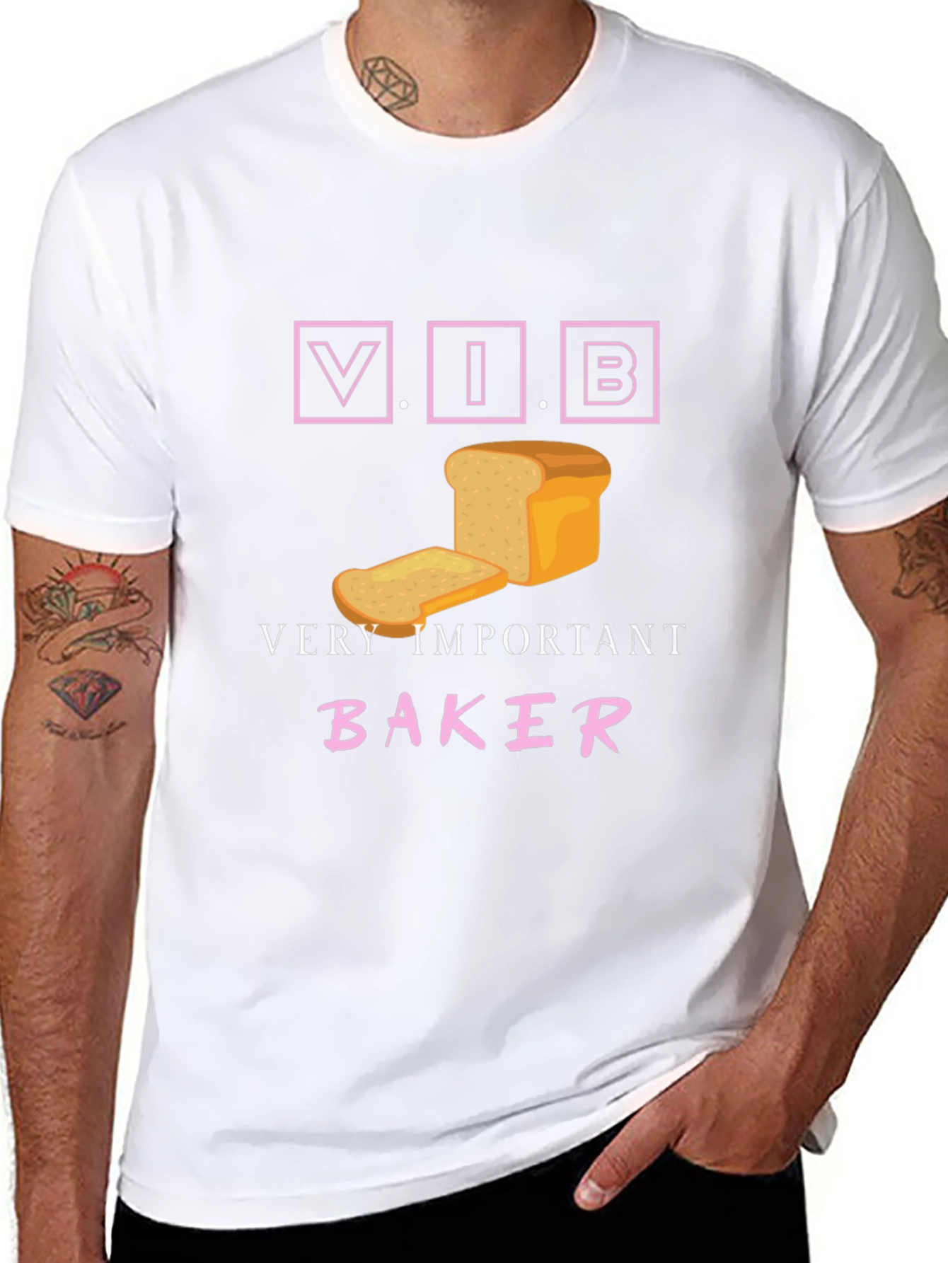 Very Important Baker T-Shirt - V.I.B. Bread Design