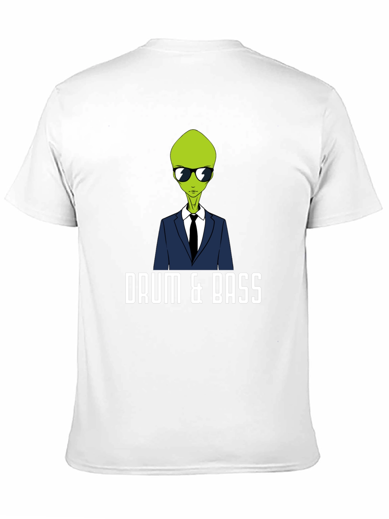 Drum & Bass Alien Graphic Tee - Black