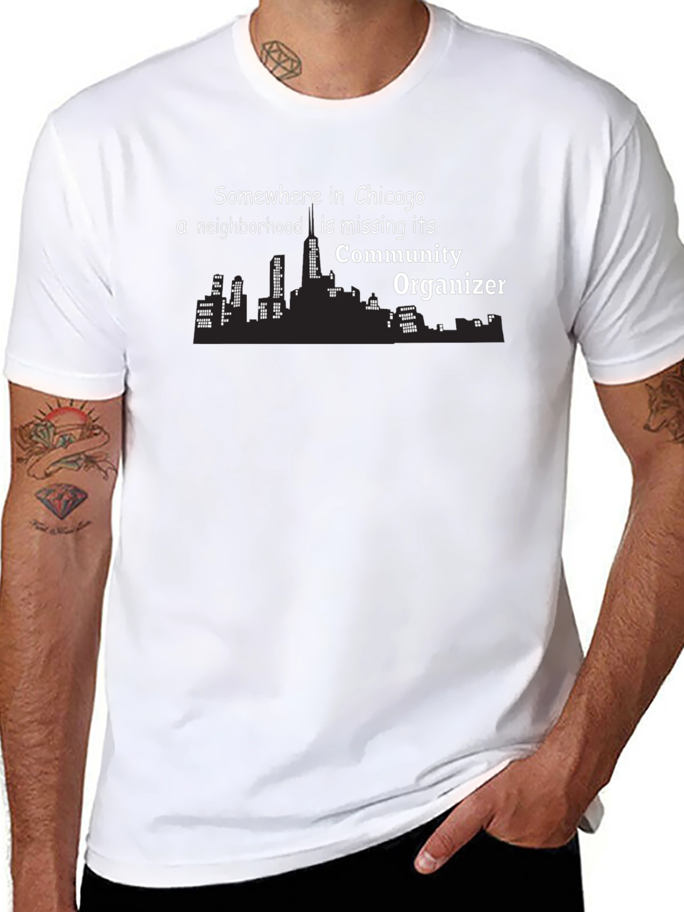 Chicago Community Organizer T-Shirt - Funny Graphic Tee