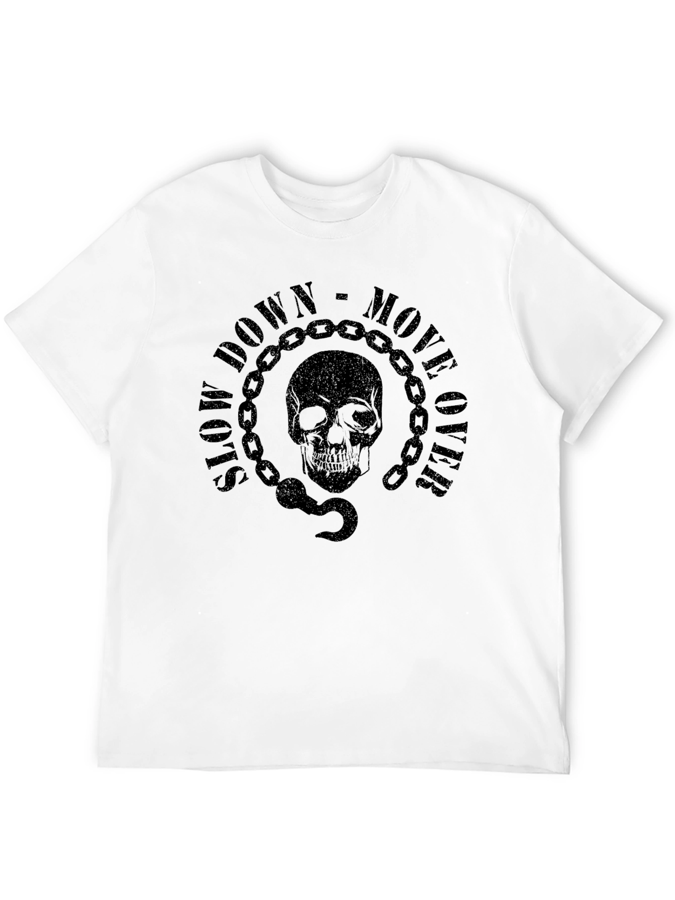 Black Skull & Chain Graphic T-Shirt