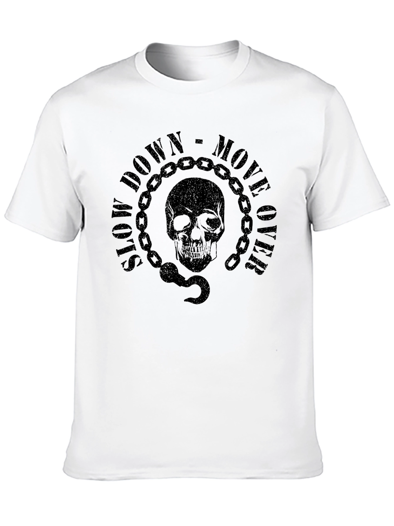 Black Skull & Chain Graphic T-Shirt