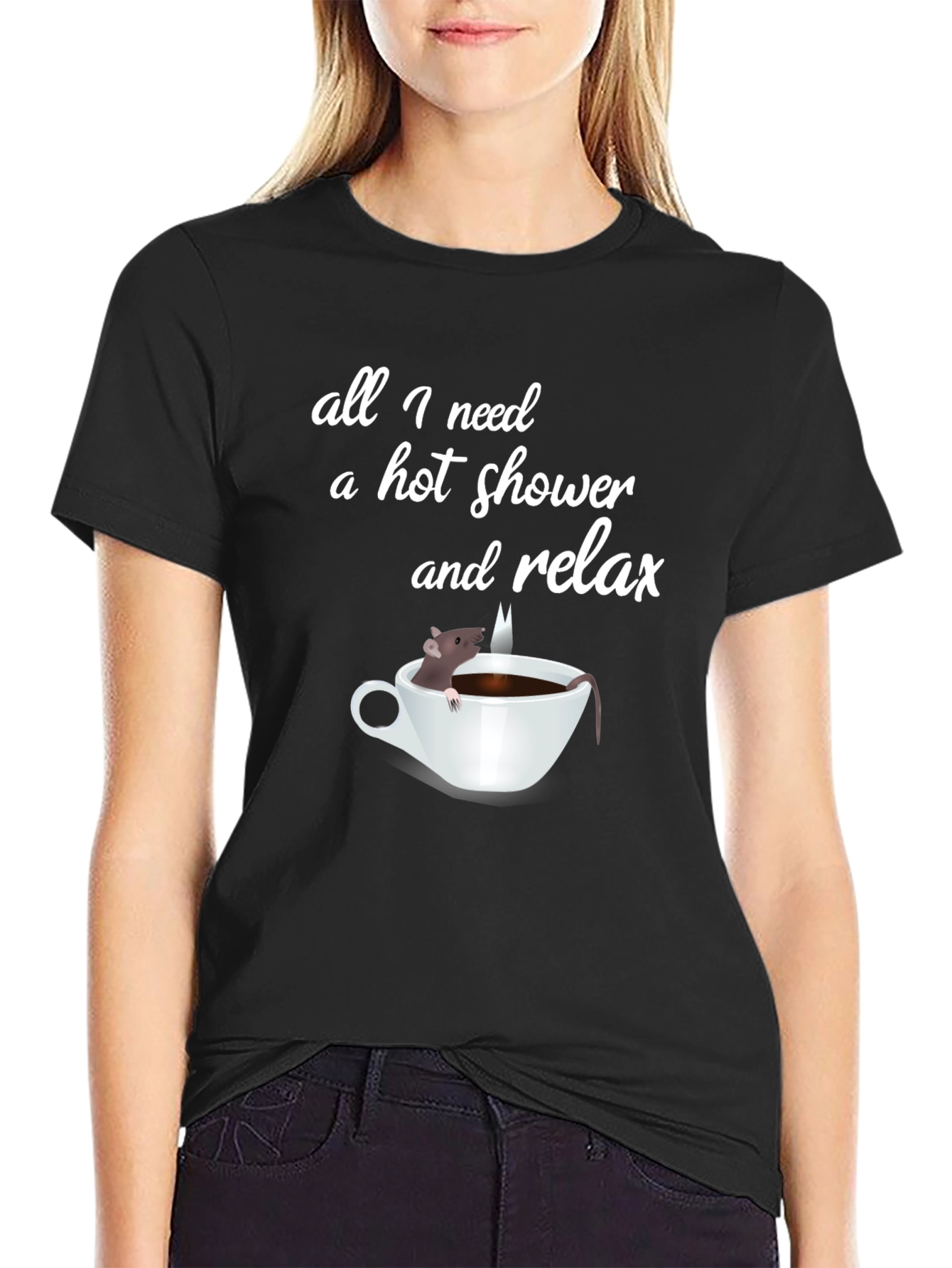 Relaxing Rat in a Cup T-Shirt