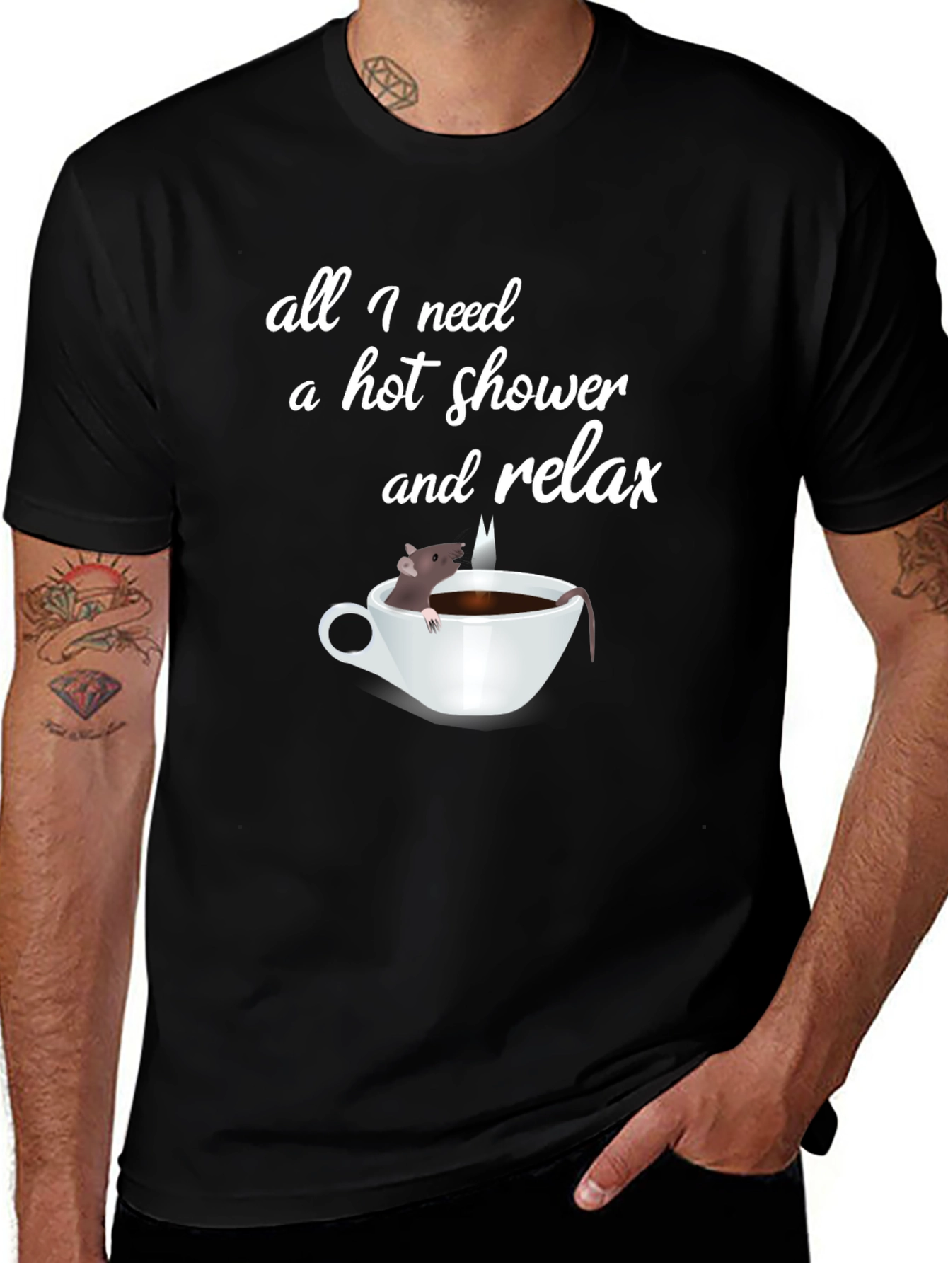 Relaxing Rat in a Cup T-Shirt
